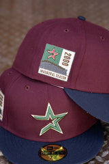 New Era Houston Astros 2000 Inaugural Season Grey UV (Maroon/Navy) 59Fifty Fitted - New Era