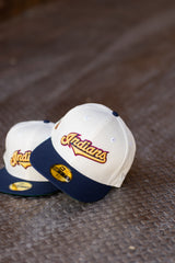 New Era Cleveland Indians Jacobs Field Green UV (Off White/Navy) 59Fifty Fitted - New Era