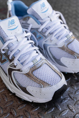 Gradeschool New Balance 530 (White/Blue) - GR530GB - New Balance