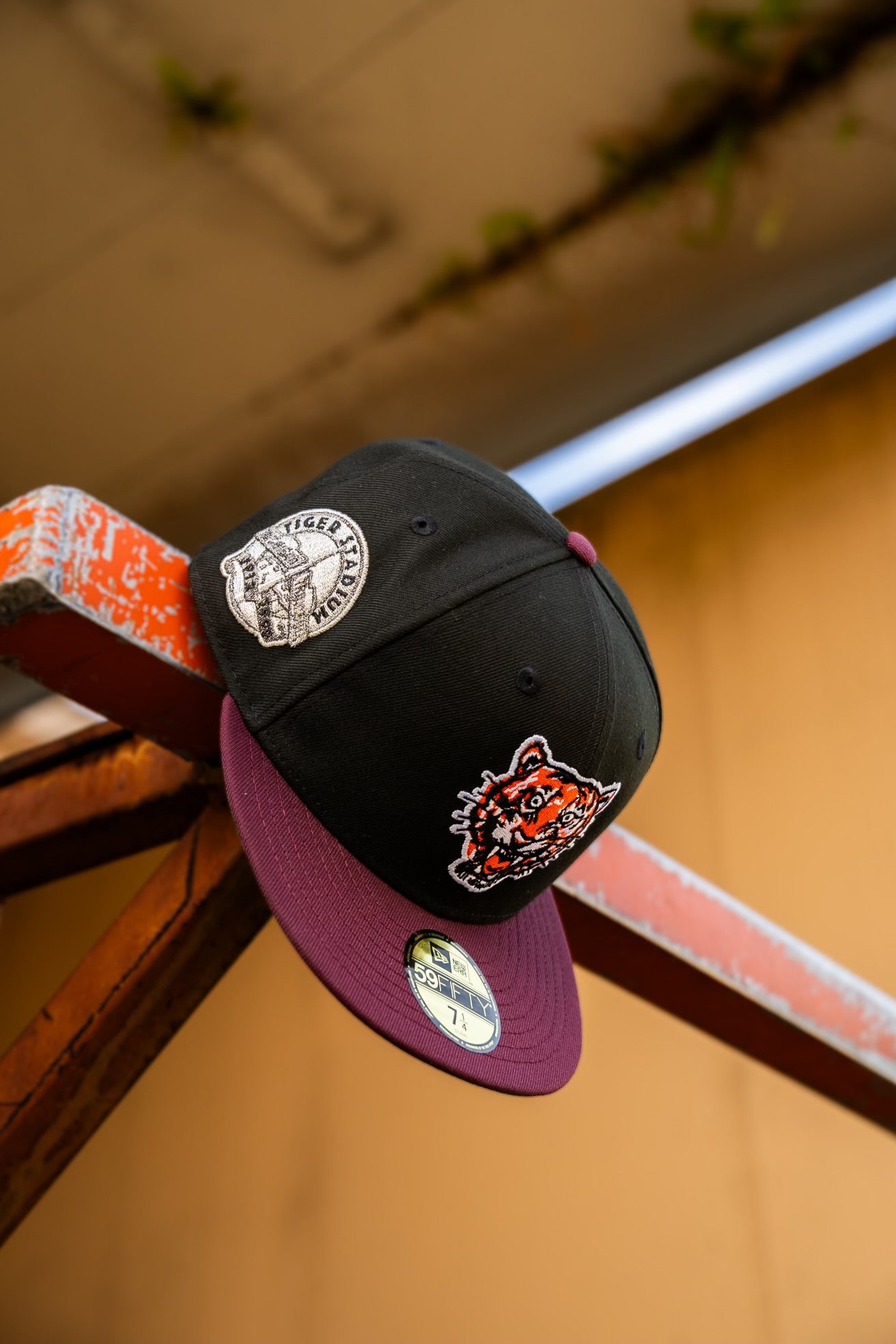 New Era Detroit Tigers Tiger Stadium Green UV (Black/Maroon) 59Fifty Fitted - New Era