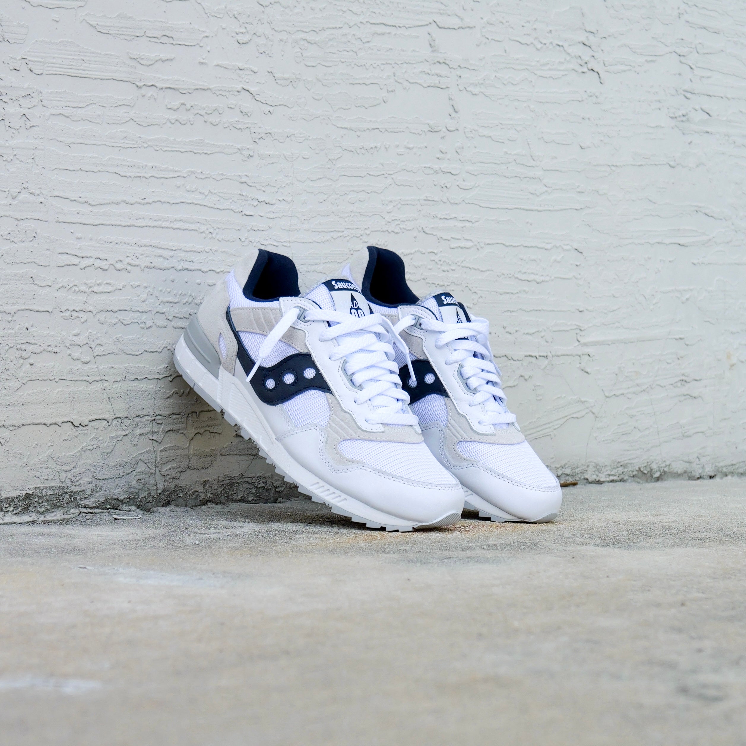 Mens Saucony Shadow 5000 (White/Navy) - Saucony