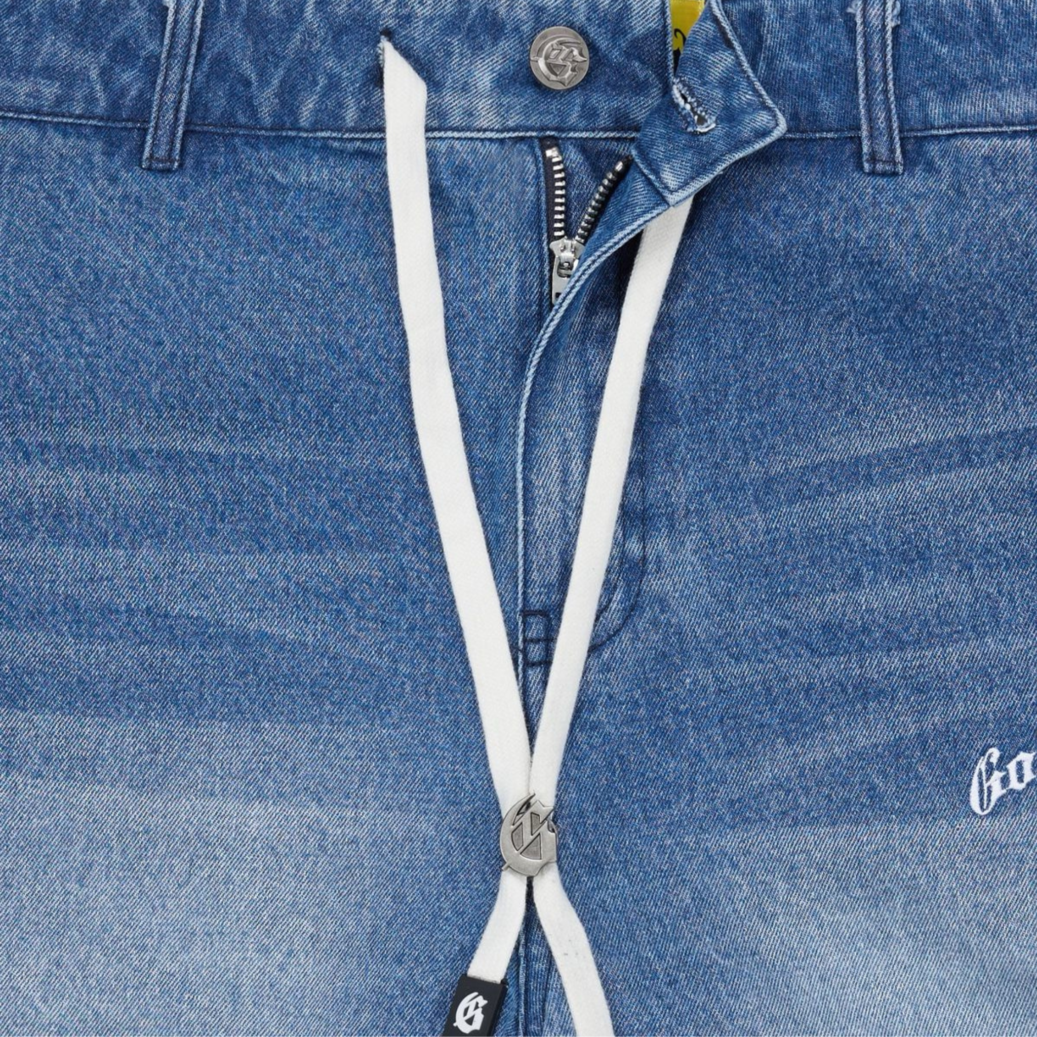 Godspeed "Fémur" Denim Shorts (Blue) - Godspeed