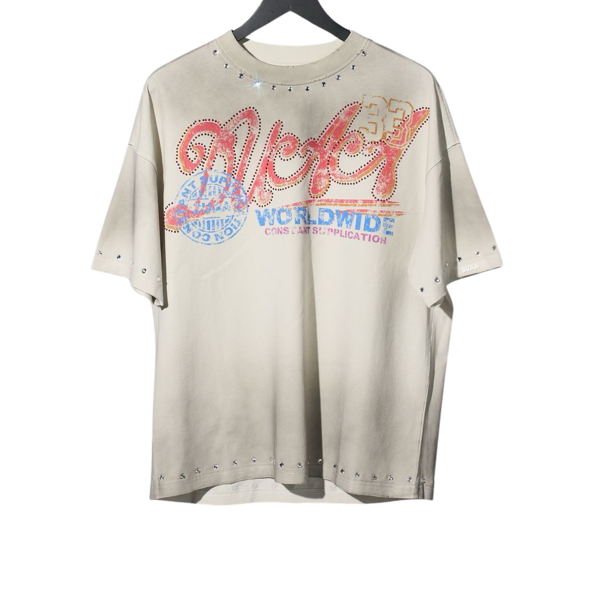 DUAA "Upper Hand" SS Tee (Stone) - DUAA