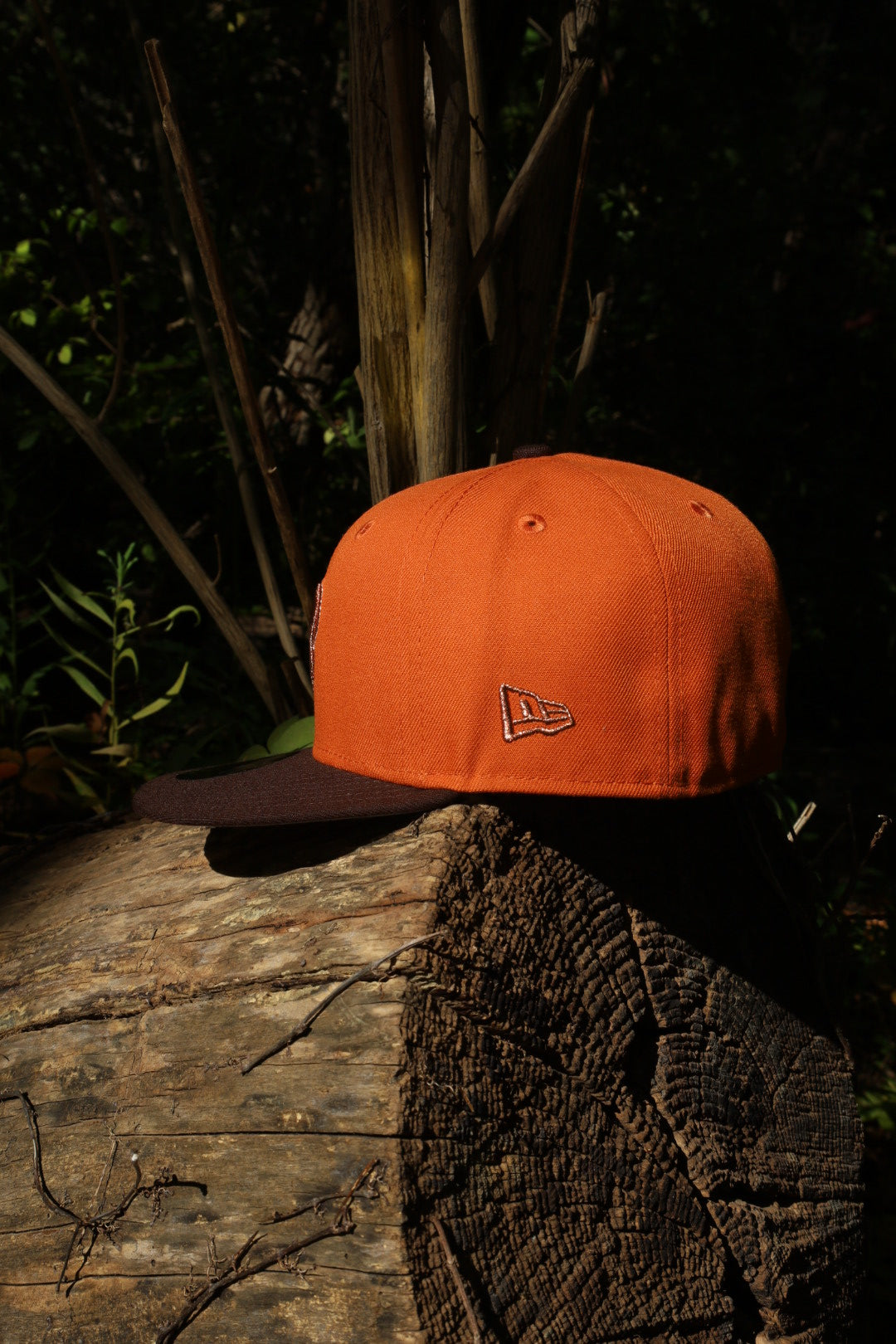 New Era Houston Texans 25th Season Side Patch Grey UV 59Fifty Fitted (Rust/Burnt Wood)