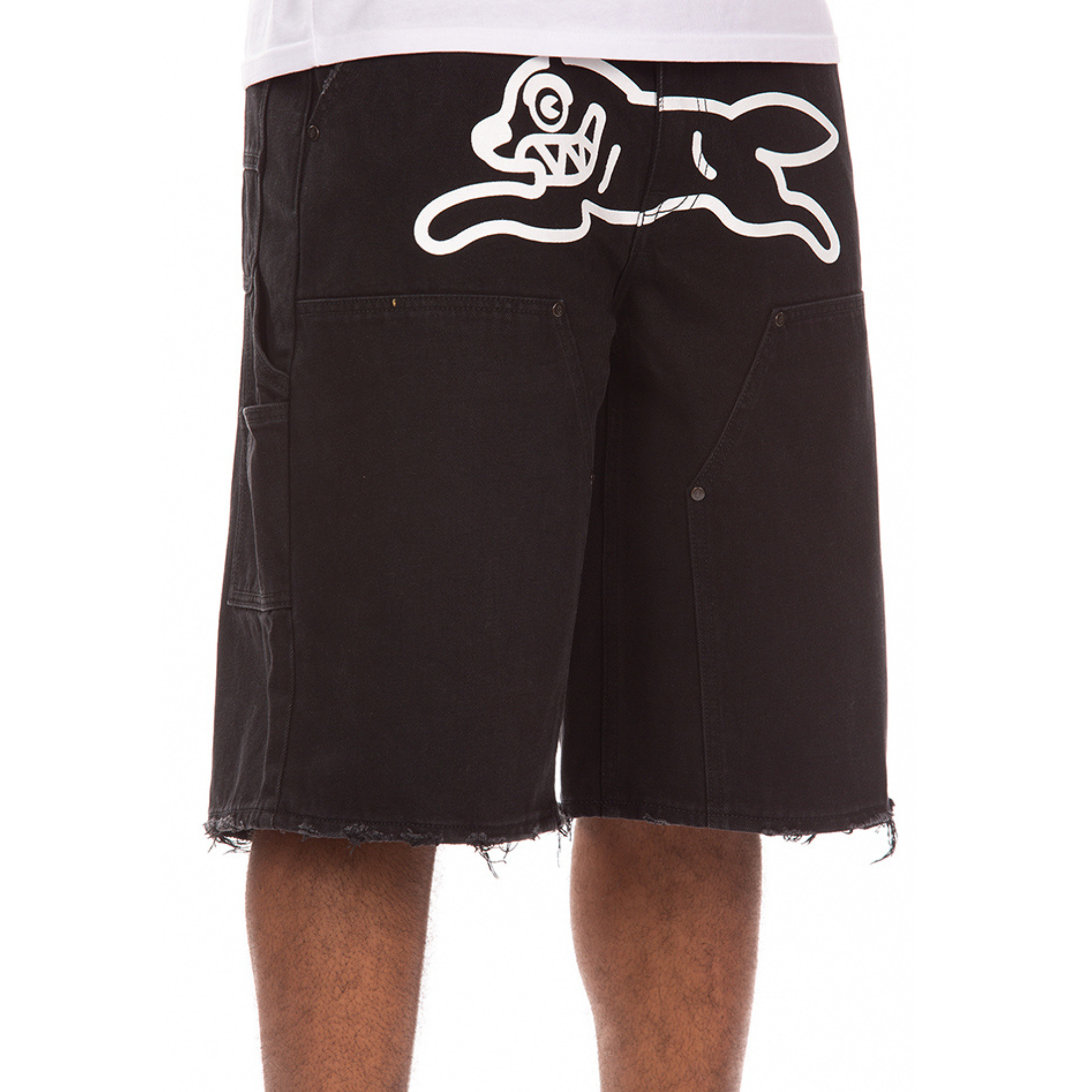 Icecream "Angelo" Jean Shorts (Black Caramel) - Ice Cream