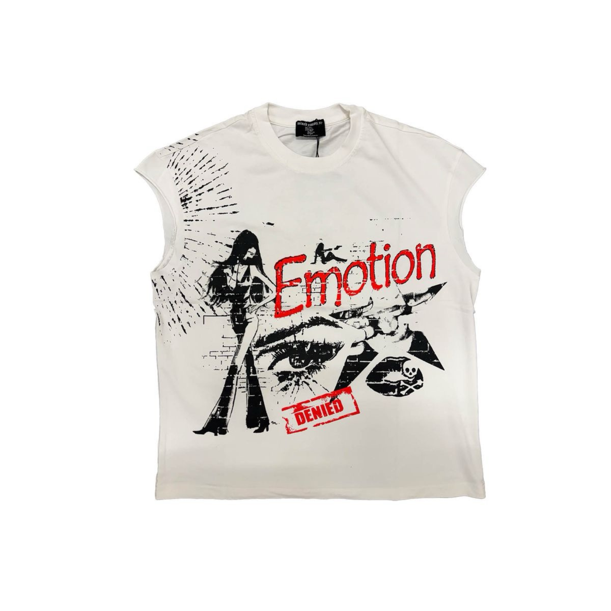 Mixed Emotion “Starboy” Sleeveless Tee (White)