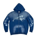 Dry Rot Rough Rider Hoodie (Blue) - Dry Rot