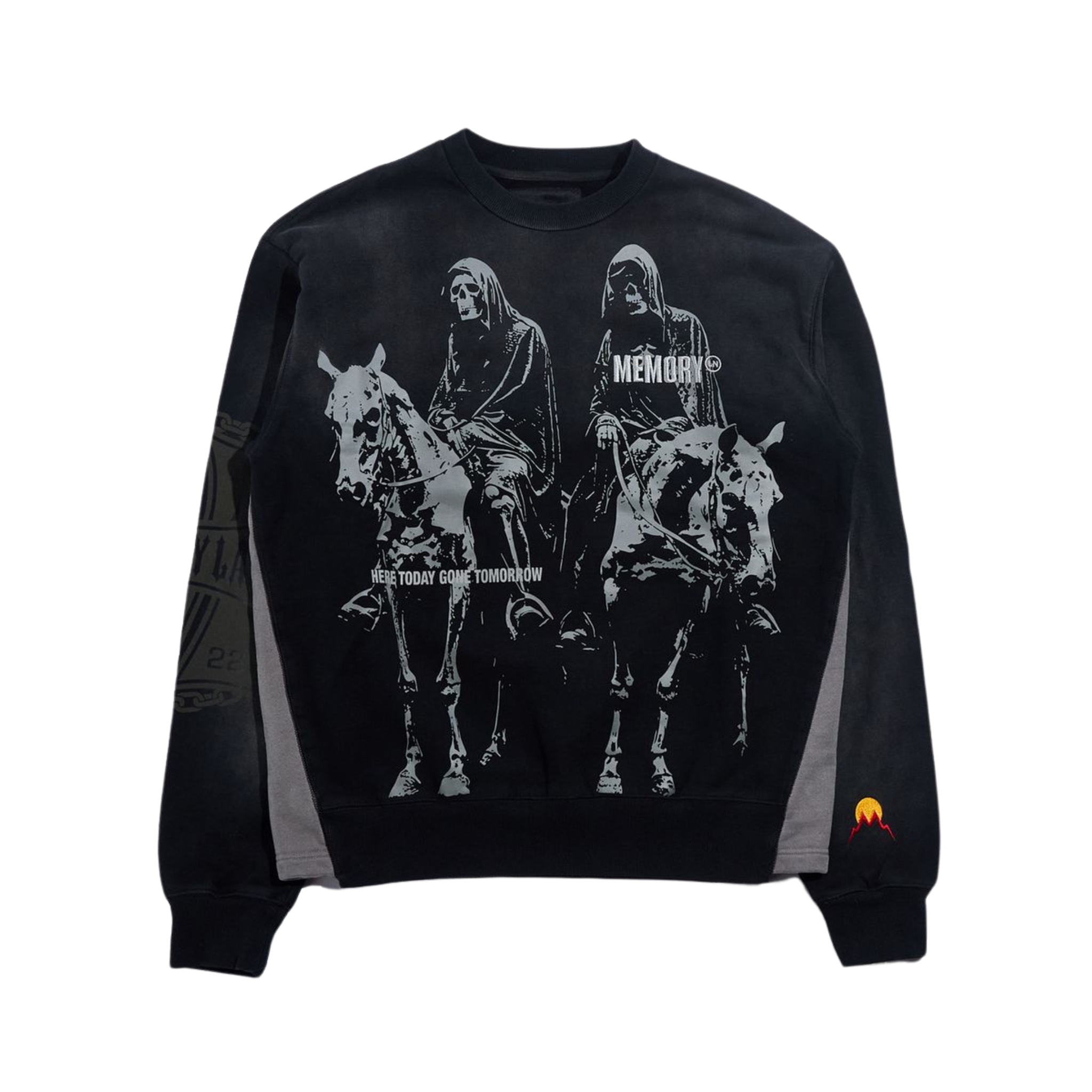 Memory Lane Reapers Flare Crewneck (Vintage Black) - Memory Lane
