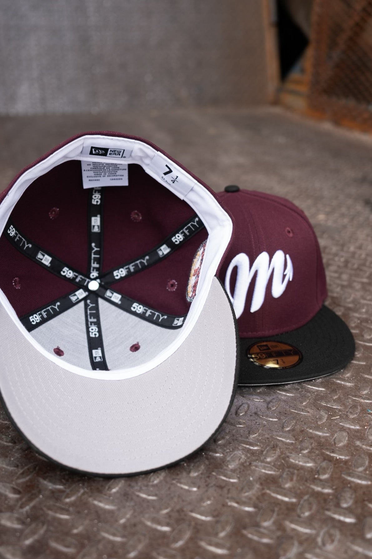 New Era Diablos Rojos Del Mexico Grey UV (Maroon/Black) 59Fifty Fitted - New Era