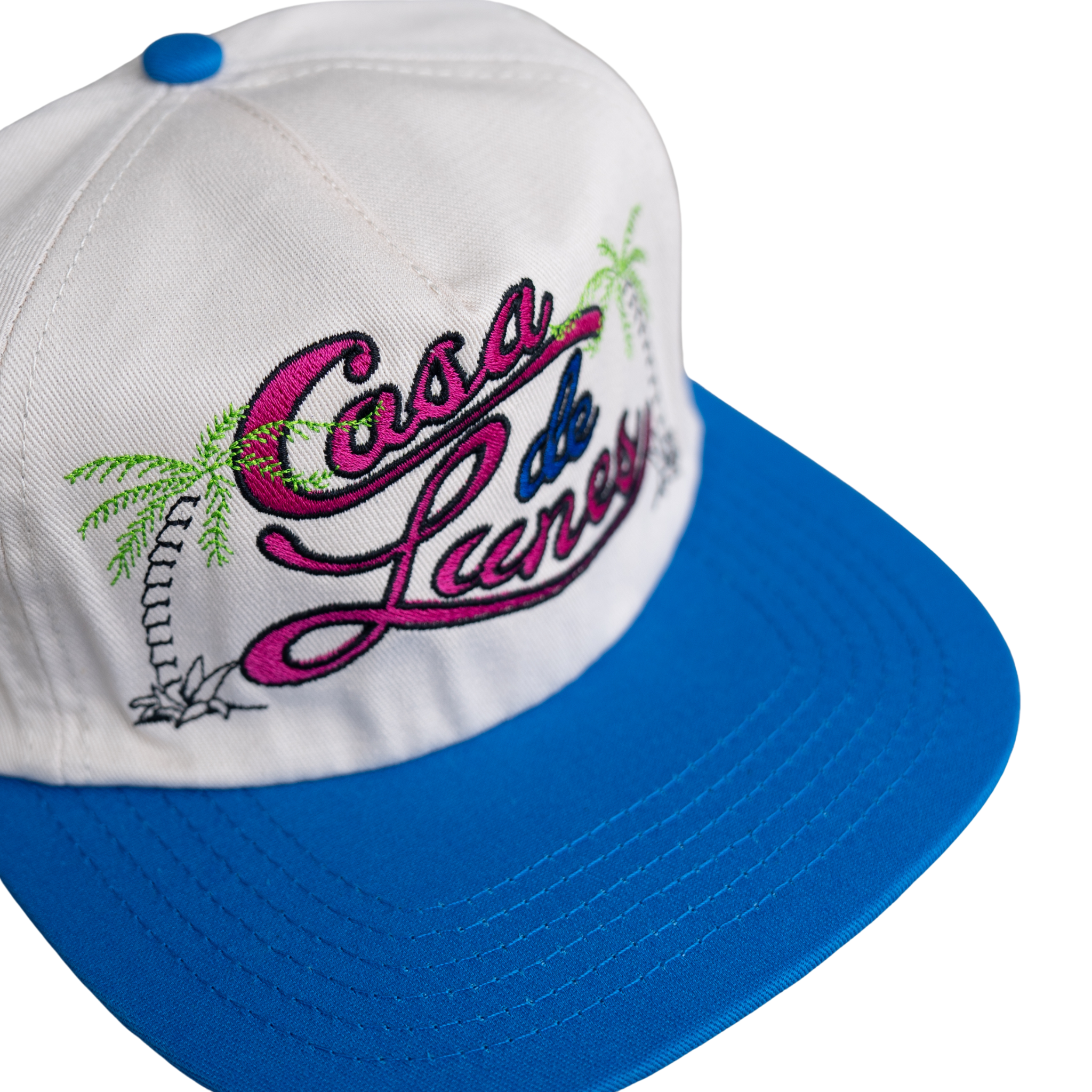 Diet Starts Monday Lunes Hat (Antique White/Blue) - Diet Starts Monday