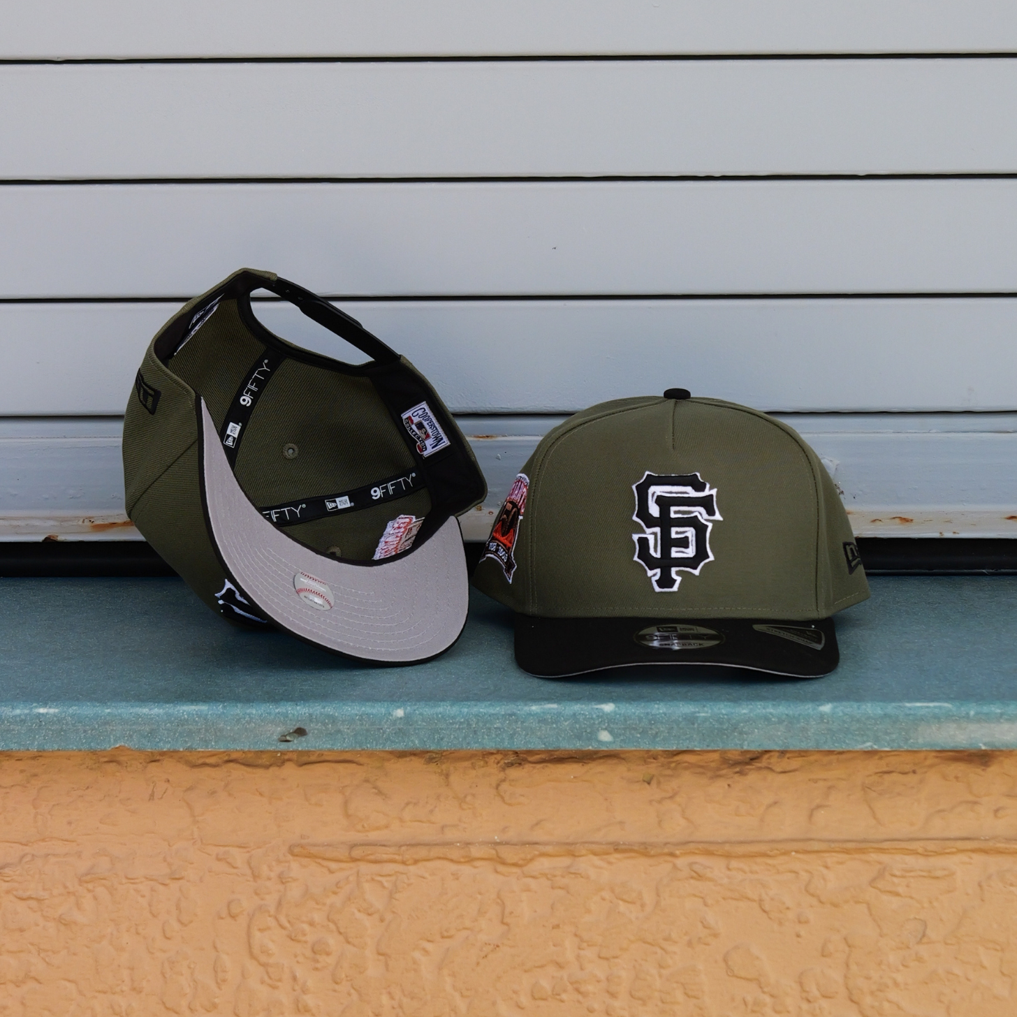 New Era San Francisco 50th Anniversary 9FIFTY A-Frame Snapback-(Olive/Black) - New Era