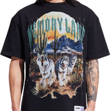 Memory Lane "RUNNING WOLVES" TEE( Black)