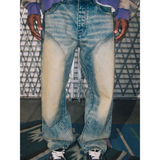 DSM Double Knee Bolt Denim (Washed Indigo)
