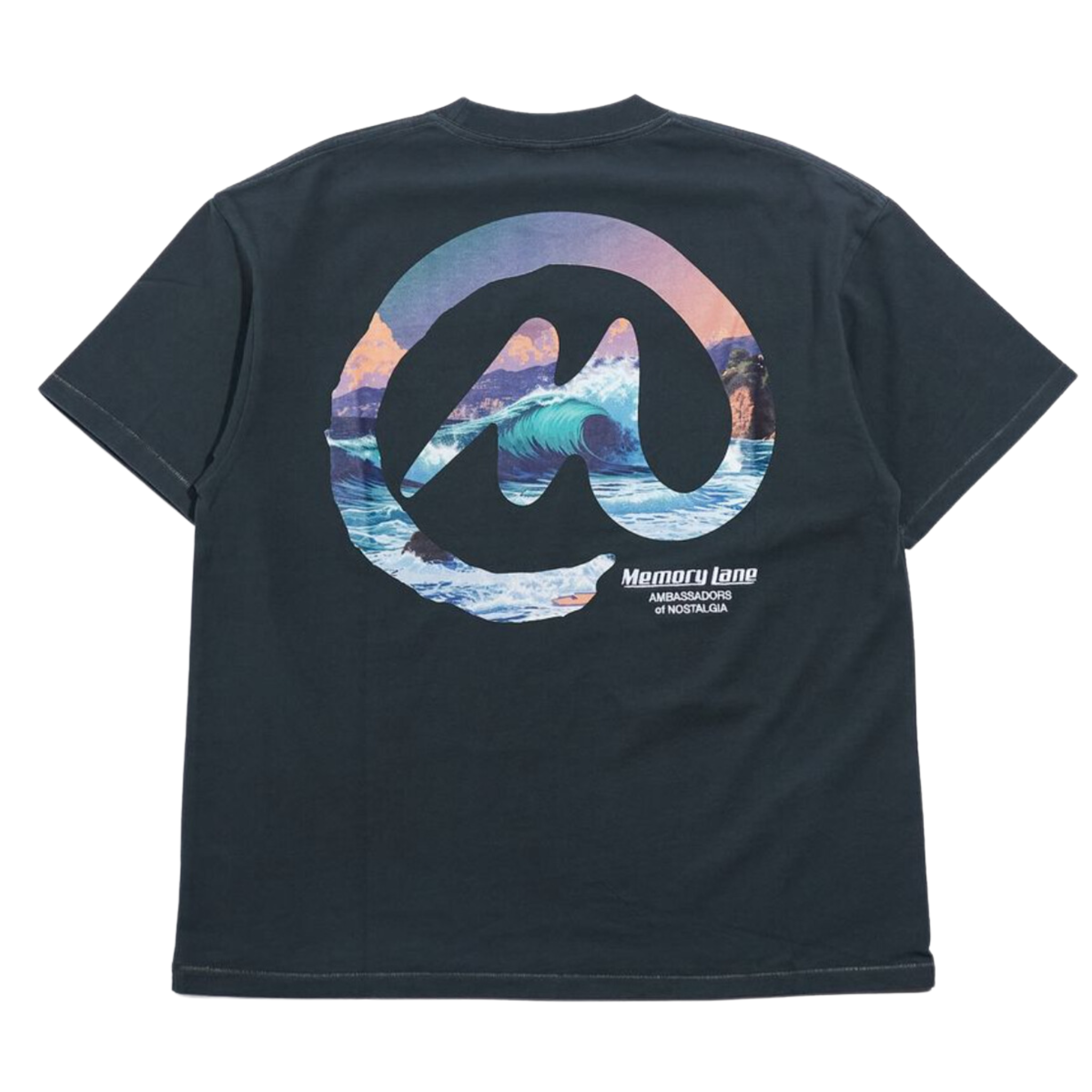 Memory Lane Emerald Bay Tee (Charcoal) - Memory Lane