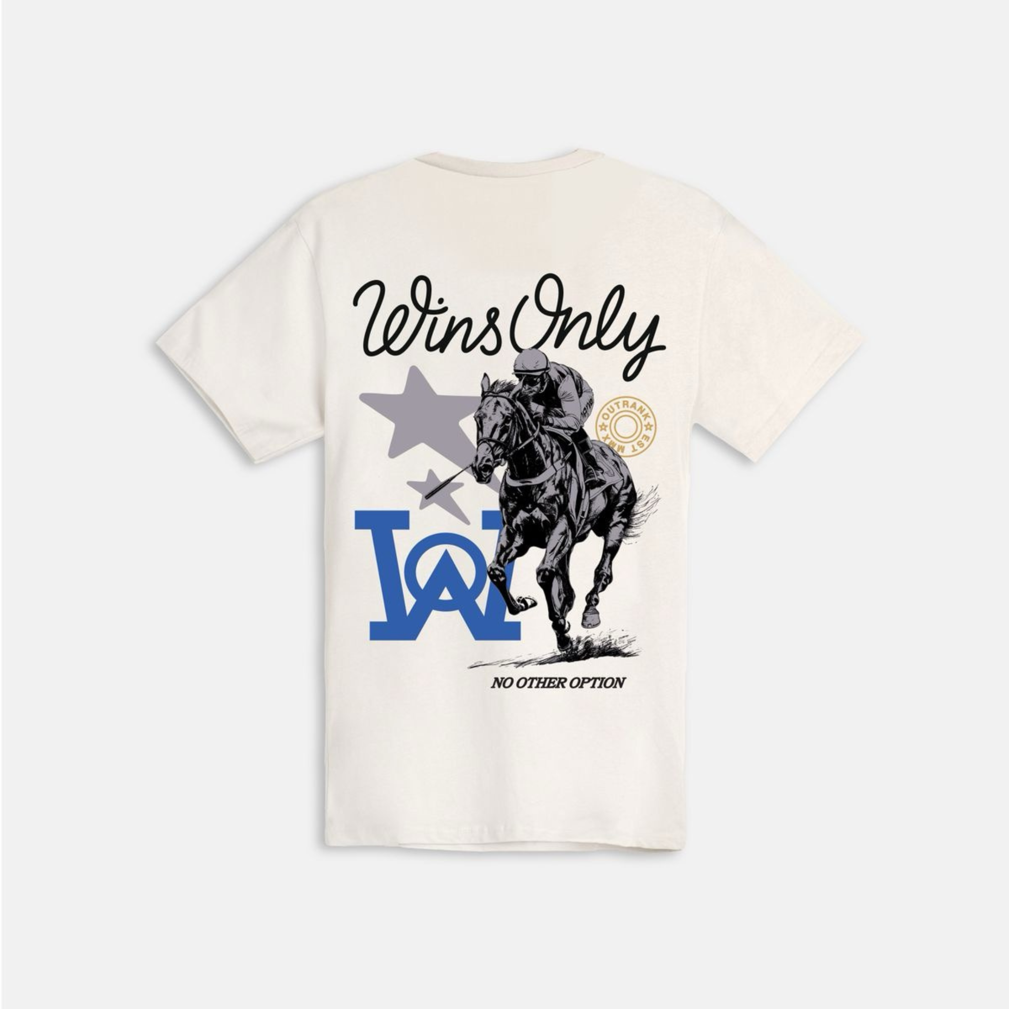 Outrank "Wins Only" T-shirt (Vintage White) - Outrank