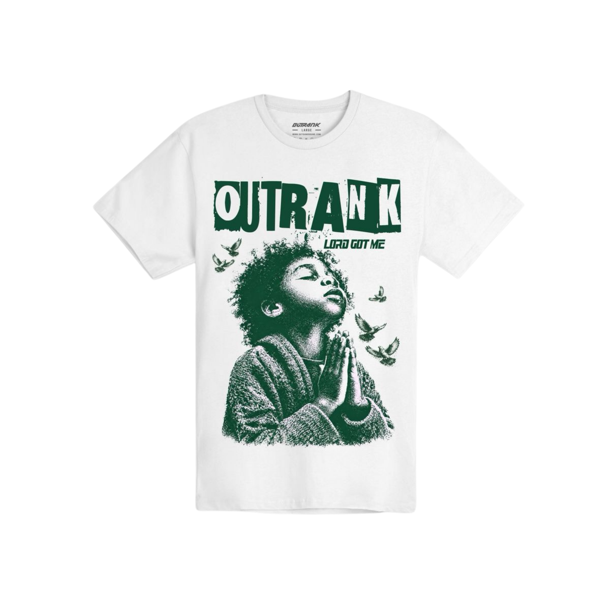 Outrank "Lord Got Me" T-shirt (White)