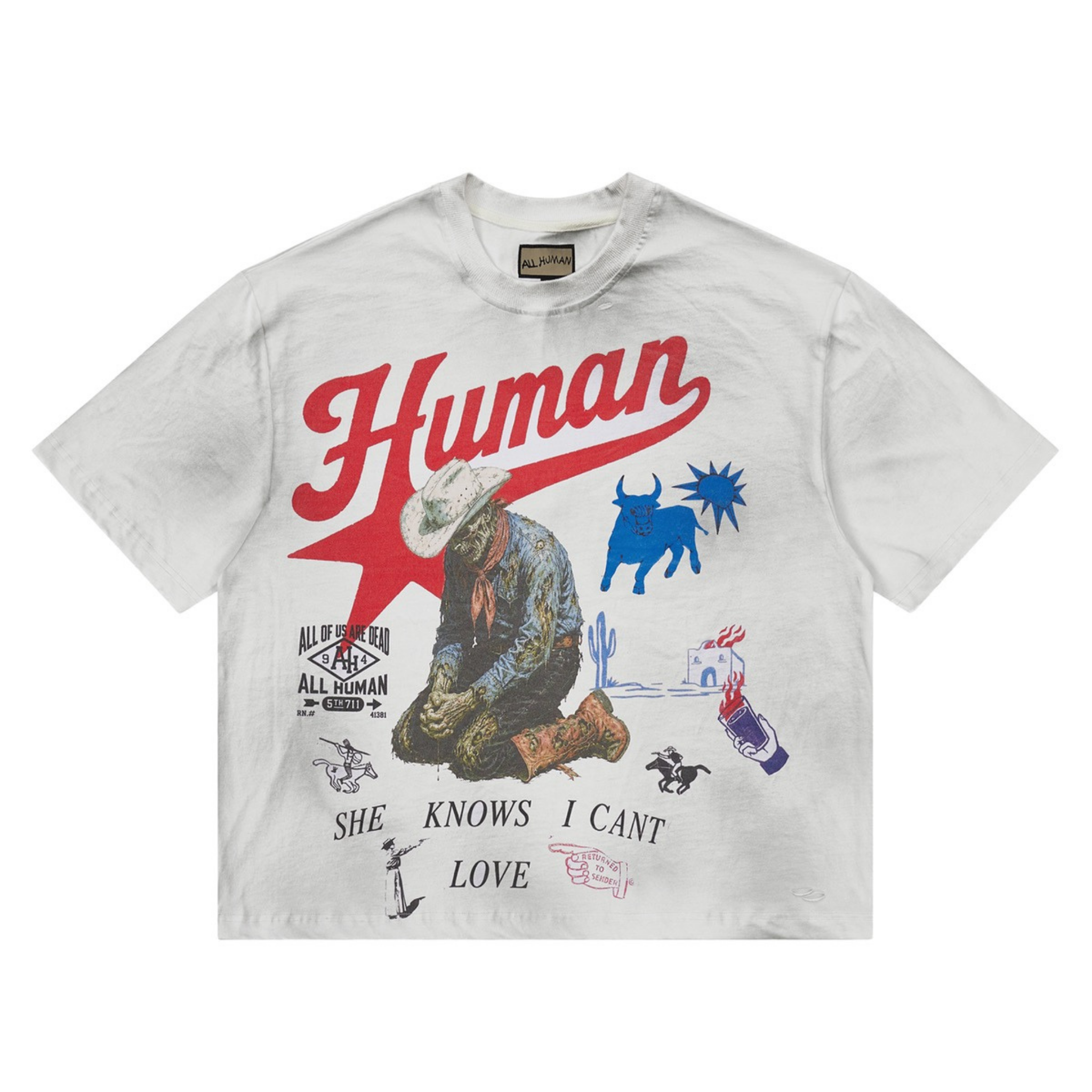 All Human "LOVE ME, HATE ME" (White)