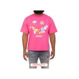 Billionaire Boys Club Smile SS Knit CROPPED FIT (Carmine Rose)