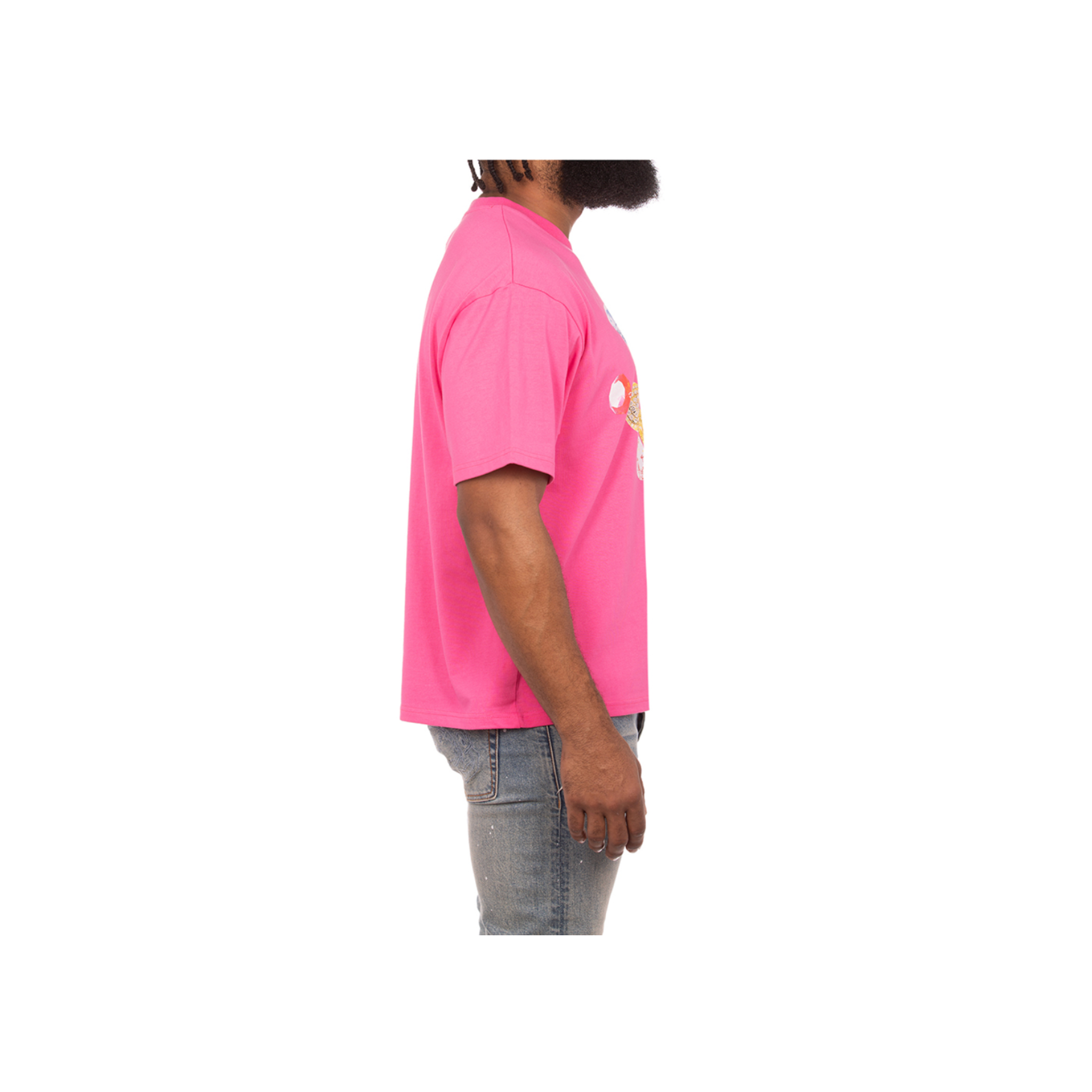 Billionaire Boys Club Smile SS Knit CROPPED FIT (Carmine Rose)