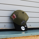 New Era San Francisco 50th Anniversary 9FIFTY A-Frame Snapback-(Olive/Black) - New Era