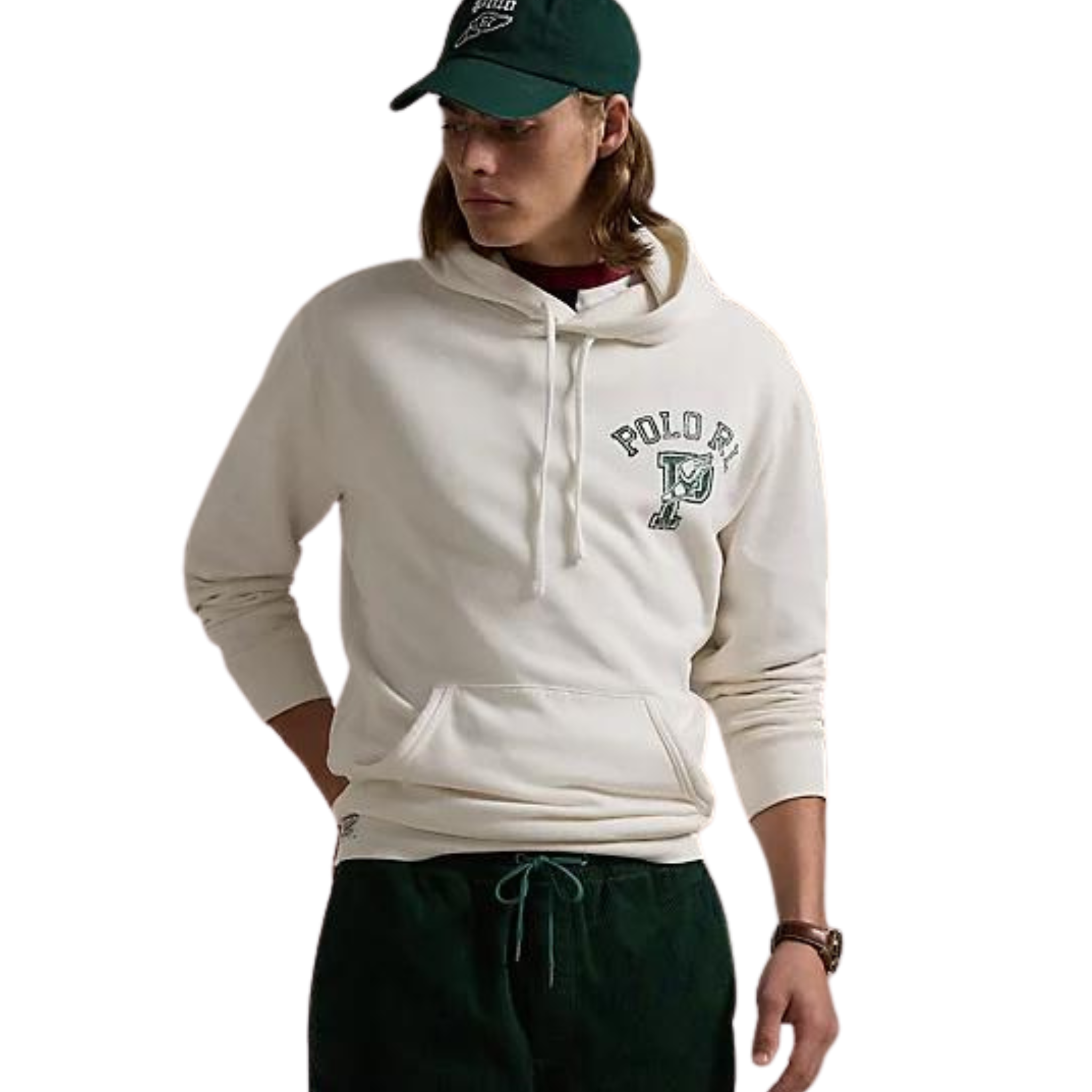 Polo Ralph Lauren P-Wing Fleece Hoodie (White) - Polo Ralph Lauren