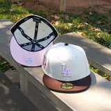 New Era Los Angeles Dodgers 2025 Tokyo Series Side Patch Fitted (Chrome/Walnut) - ST New Era