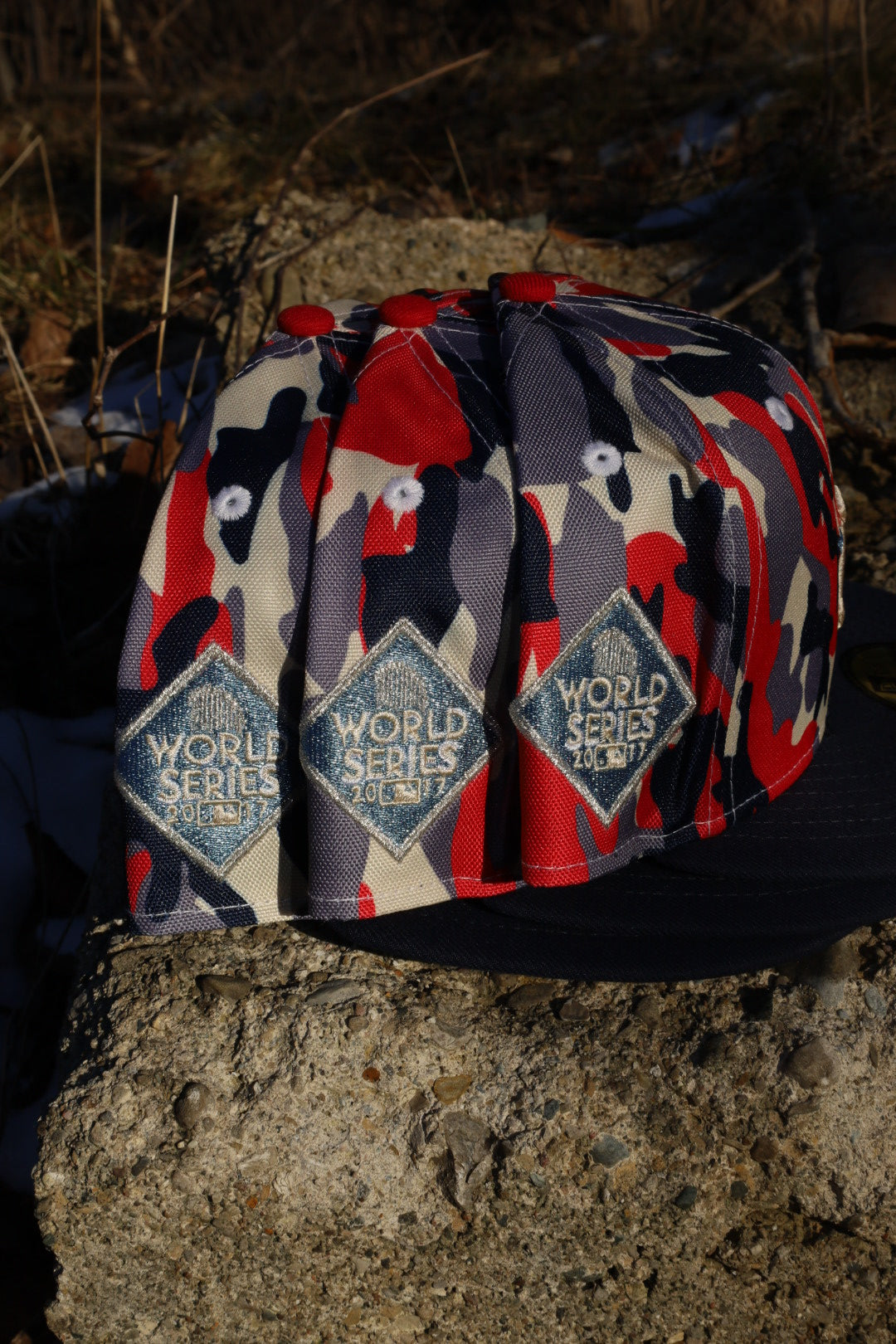 New Era Houston Astros 2017 World Series Sky UV 59Fifty Fitted (Camo/Navy) - New Era