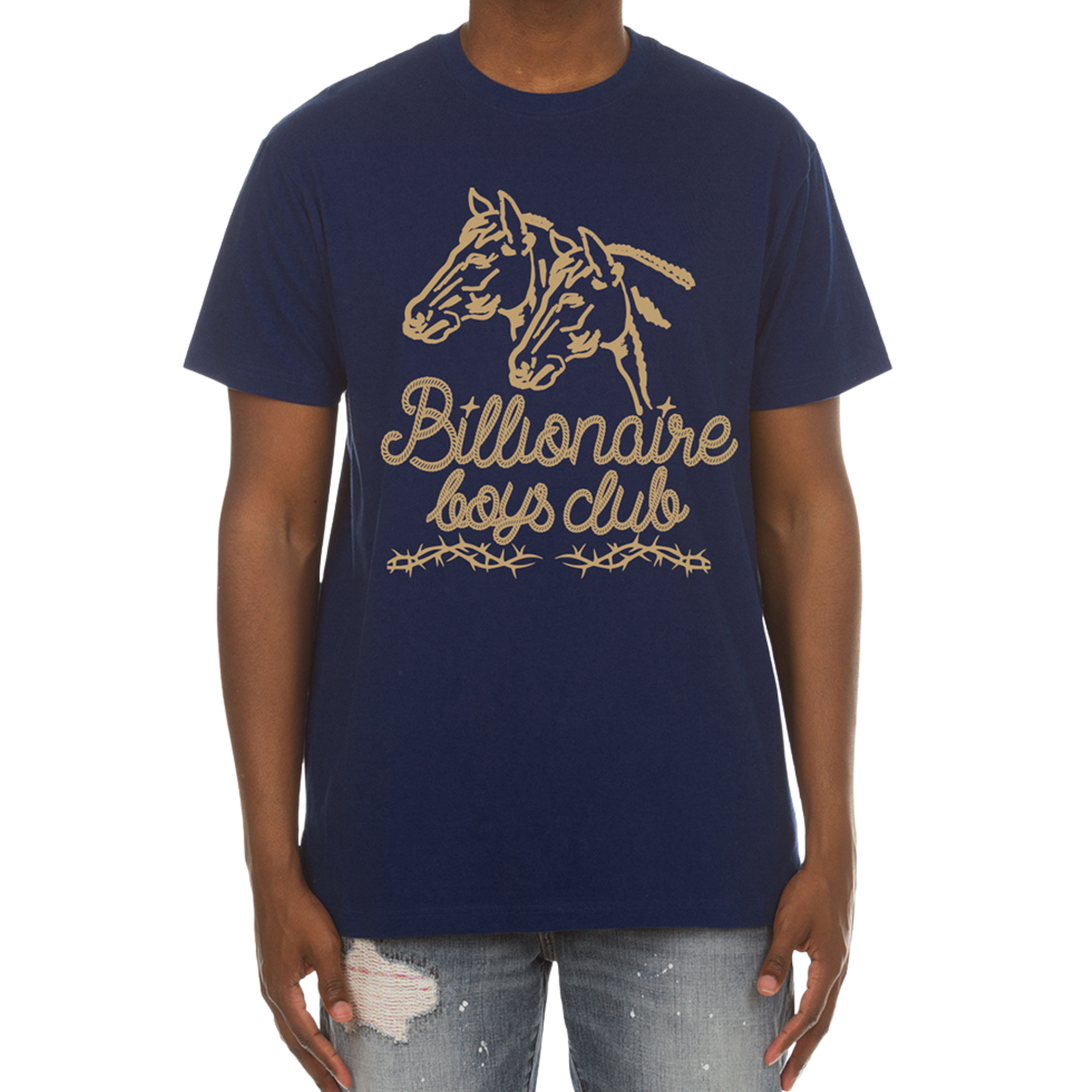 Billionaire Boys Club BB Bronco SS Knit (Blue Depths) - Billionaire Boys Club