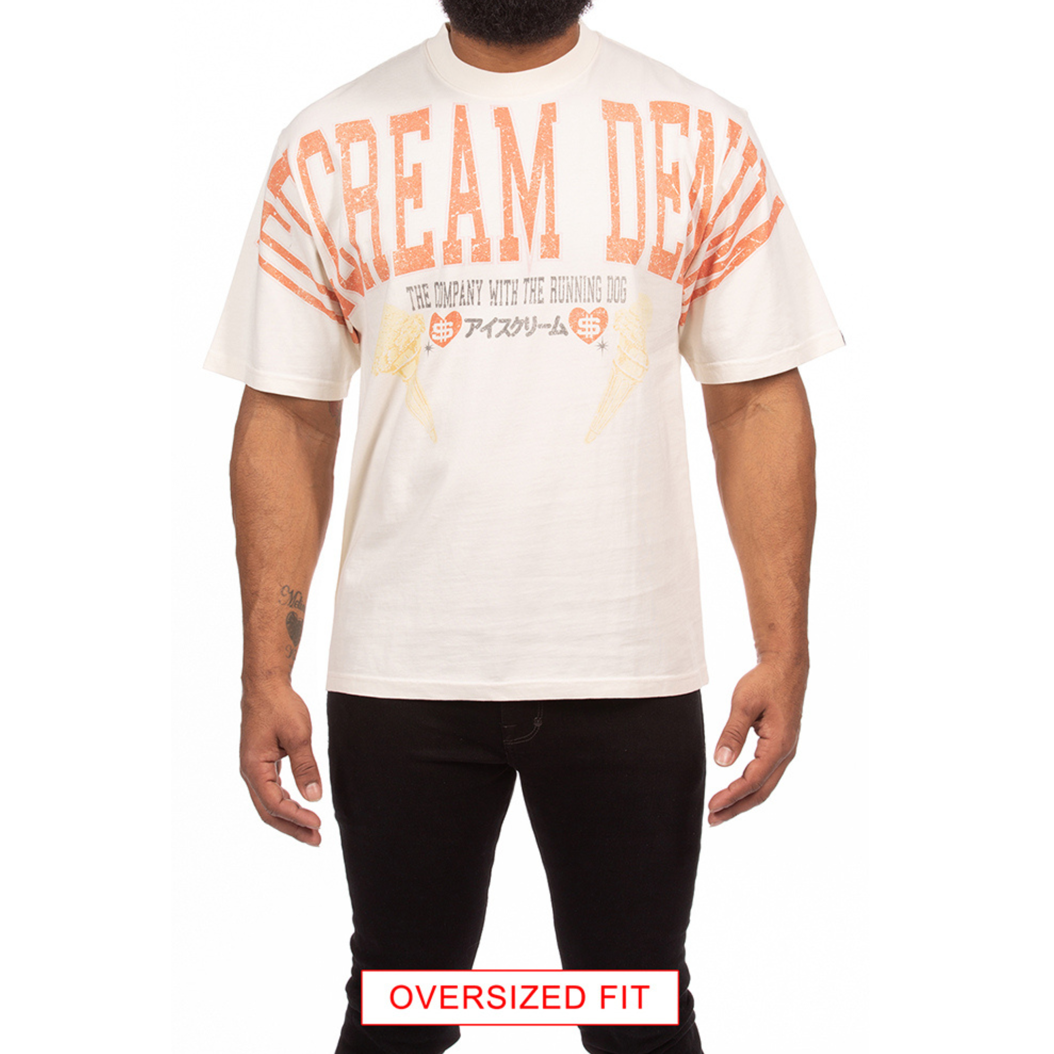 Icecream "Denim" SS Knit Tee (Antique White)
