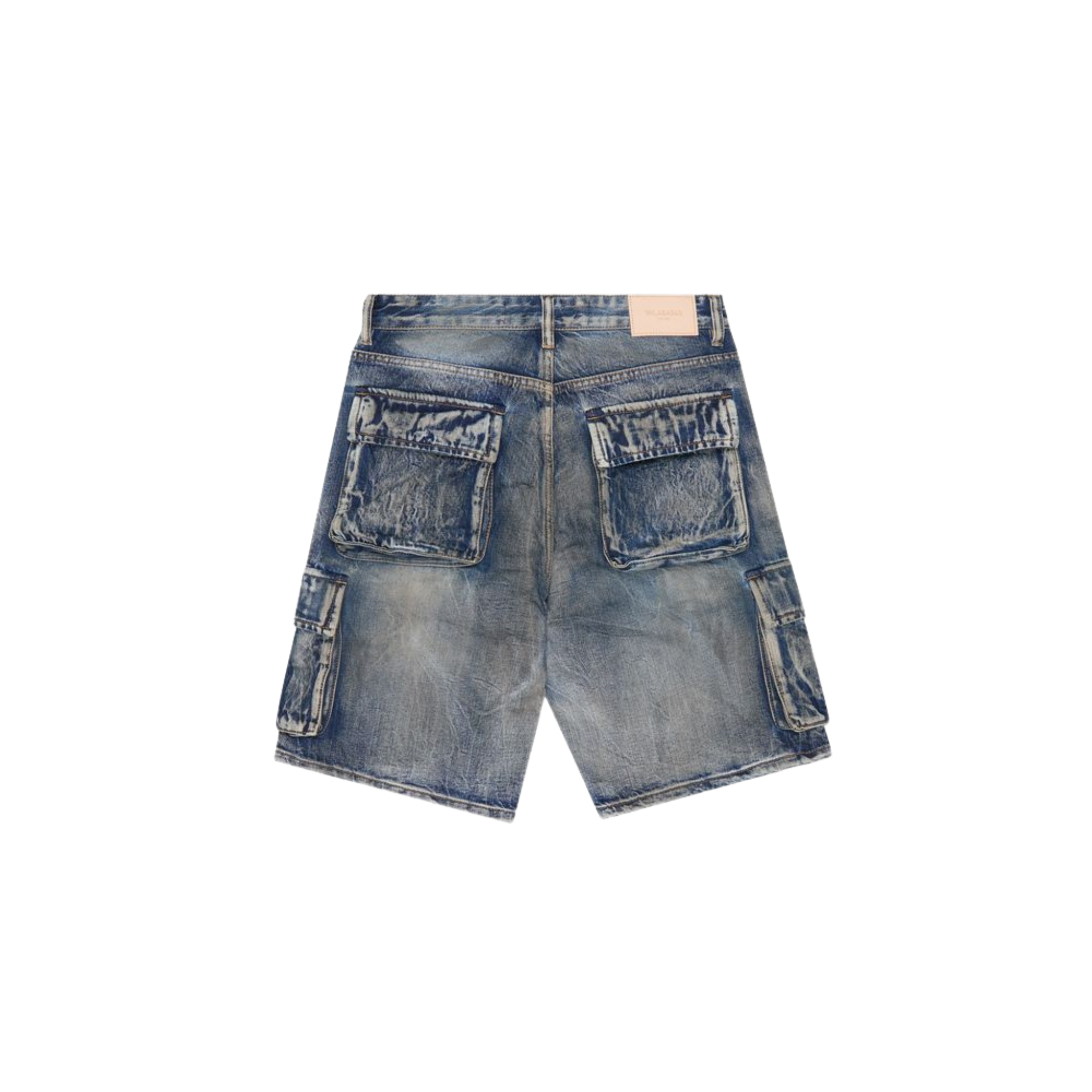 Valabasas "Cutlass" Denim Cargo Shorts (Dark Blue) - VALABASAS