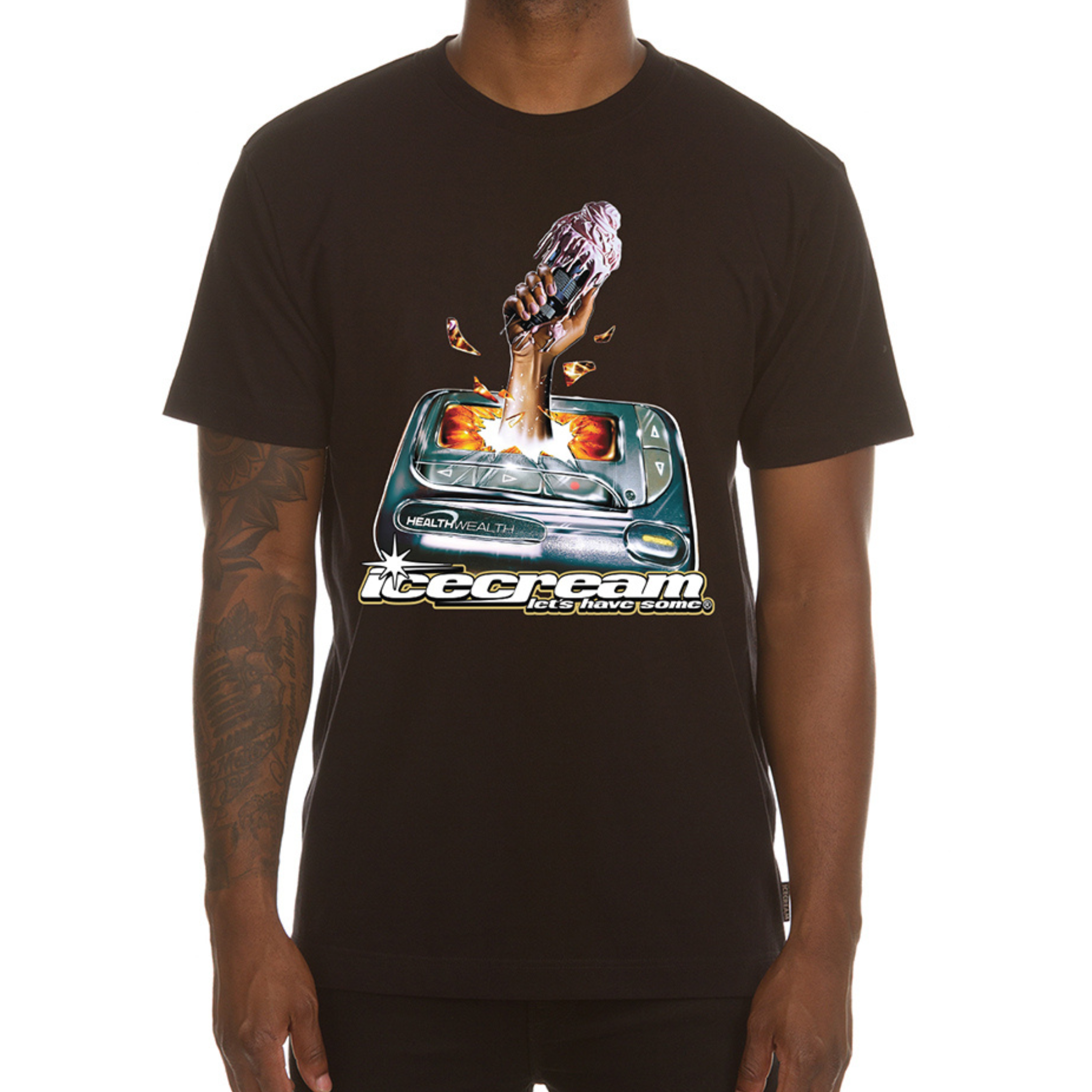 Icecream "Hit My Beeper" SS Tee (Black) - Ice Cream