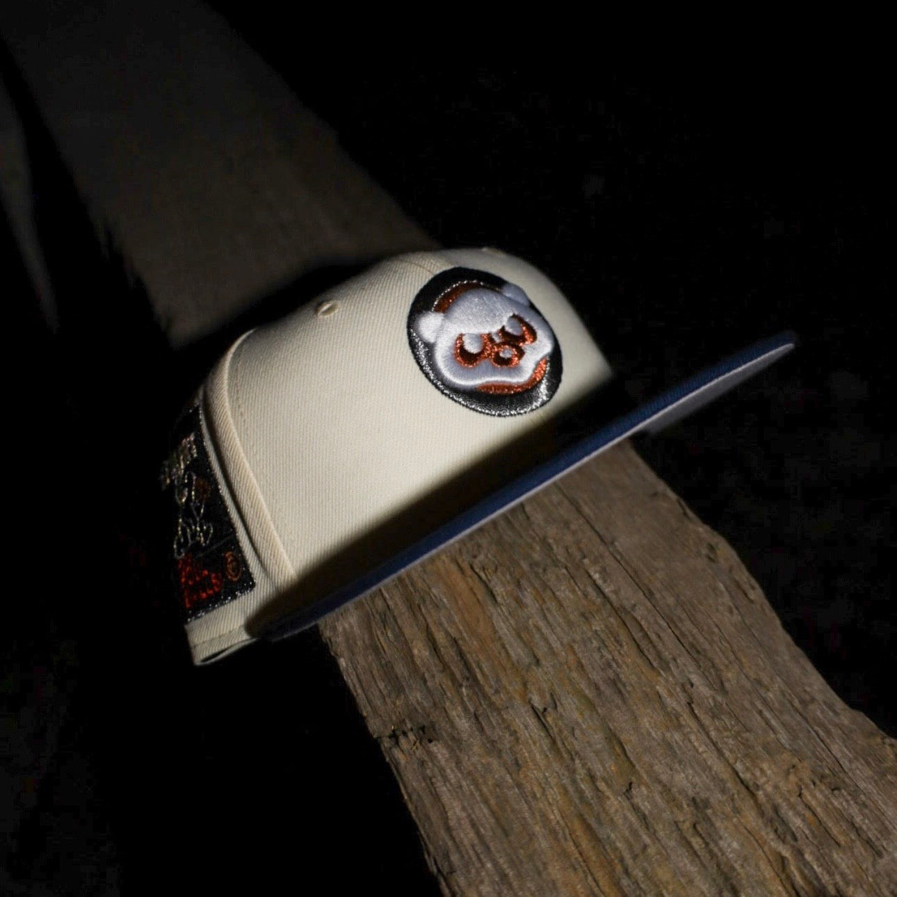 New Era Chicago Cubs Be Alert Side Patch Fitted (Off White/Navy)
