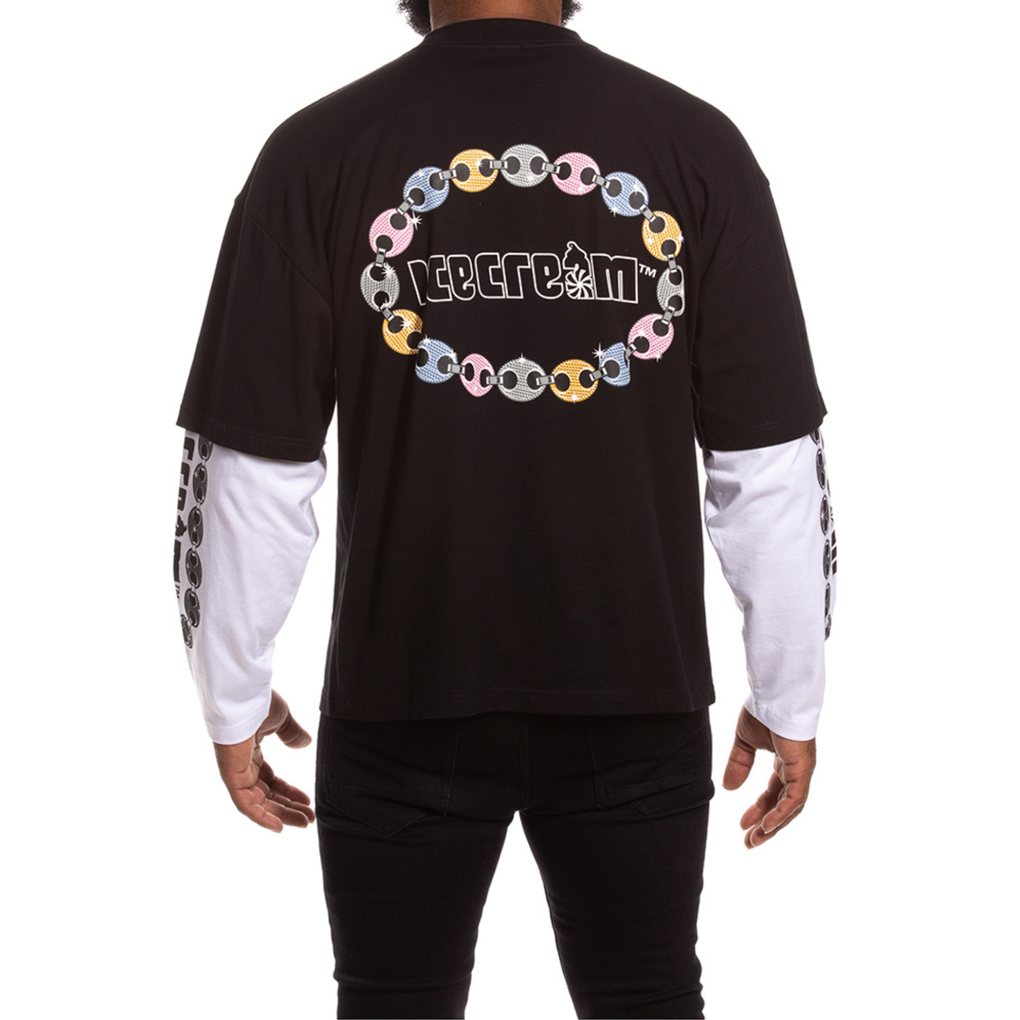 Icecream "Jupiter" LS Tee (Boxy Fit)-(Black)