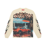Godspeed 'Pit Stop' Thermal LS T-Shirt (Bone) - Godspeed