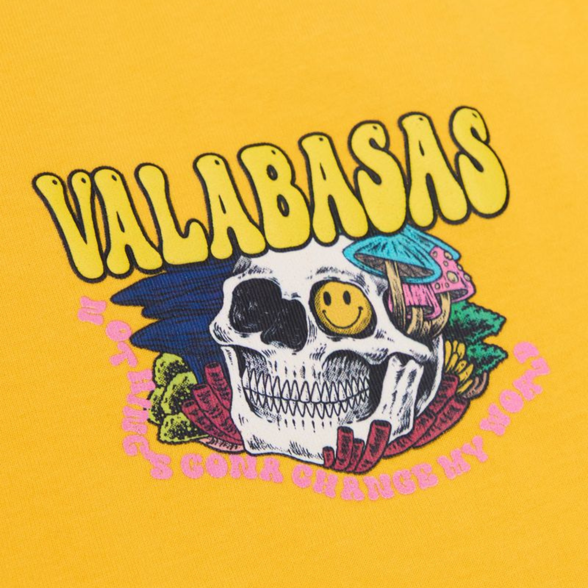 Valabasas "My World" Tee (Vintage Egg Yellow) - VALABASAS