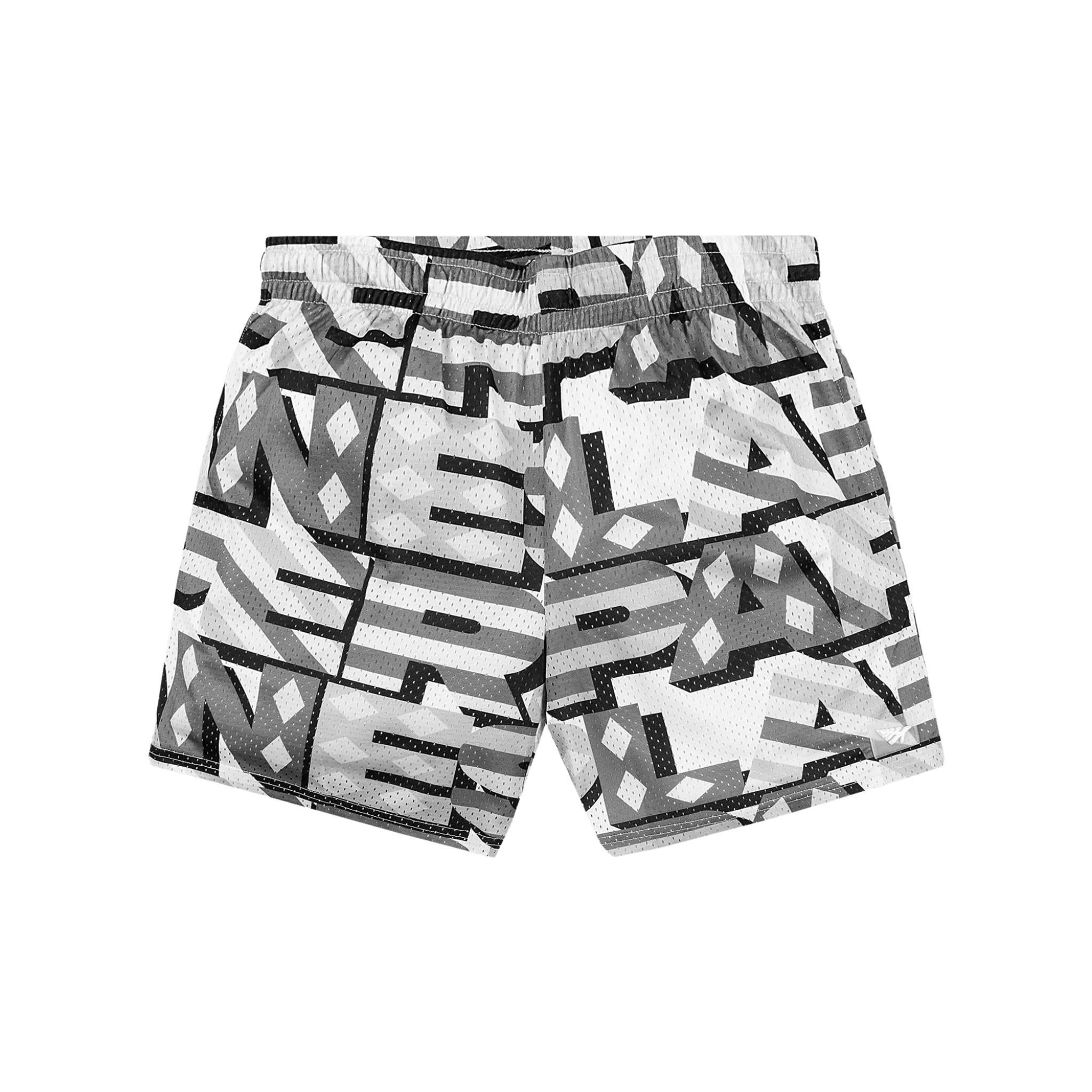 Paper Planes Diamond and Stripes Mesh Short (Grey) - Paper Plane