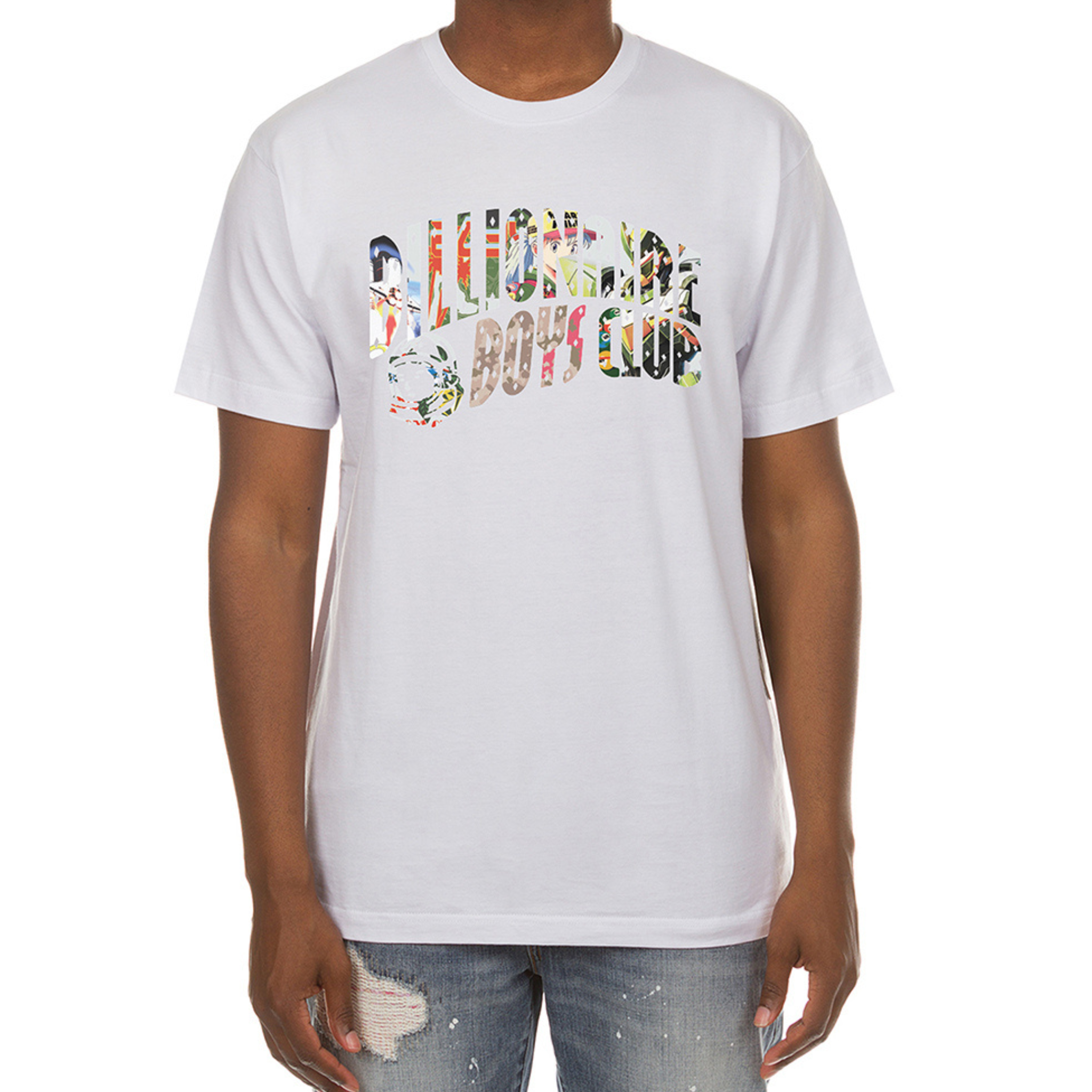 Billionaire Boys "Curve Collage" SS Tee (White) - Billionaire Boys Club