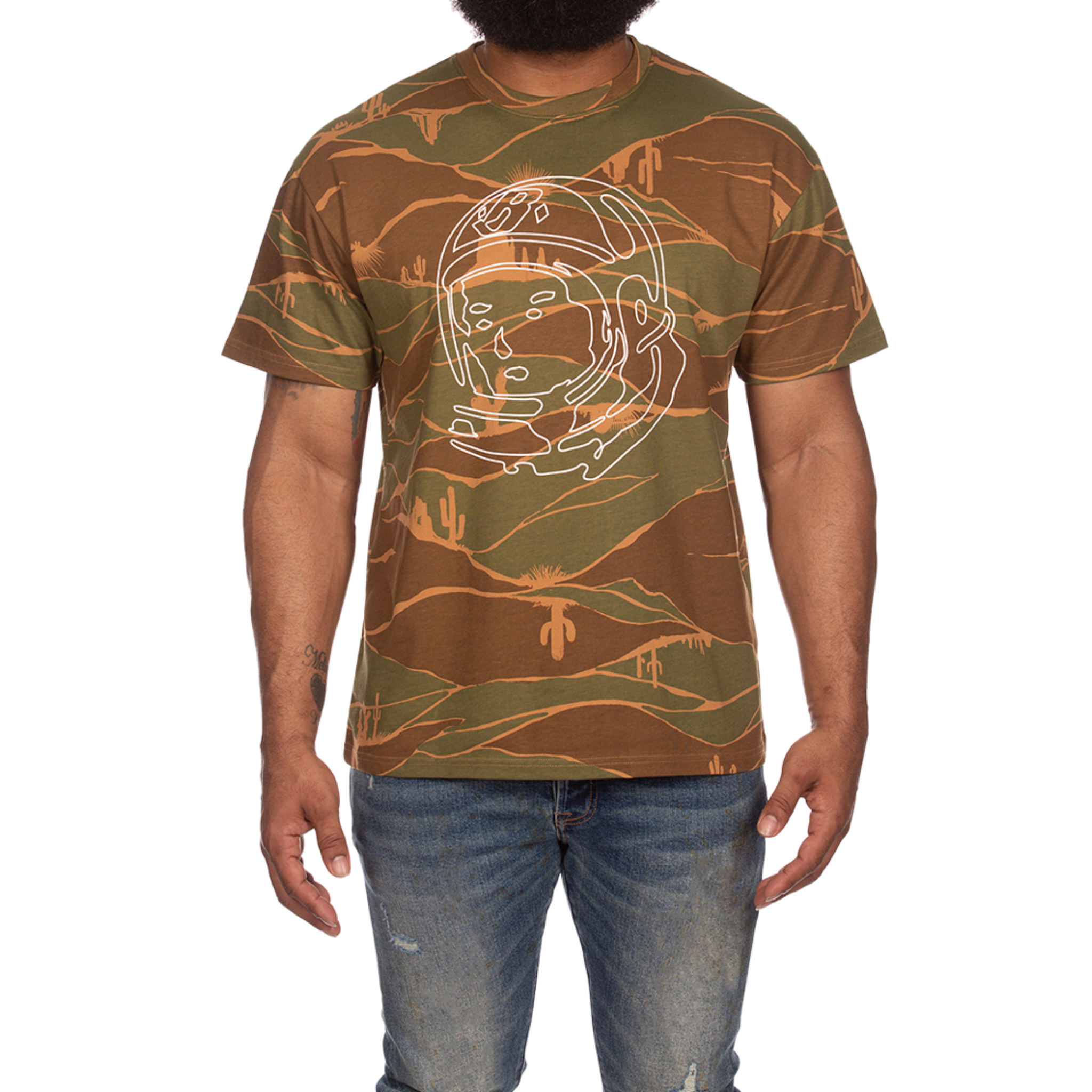 Billionaire Boys Club BB Helmet Camo SS Tee (Capulet Olive) - Billionaire Boys Club