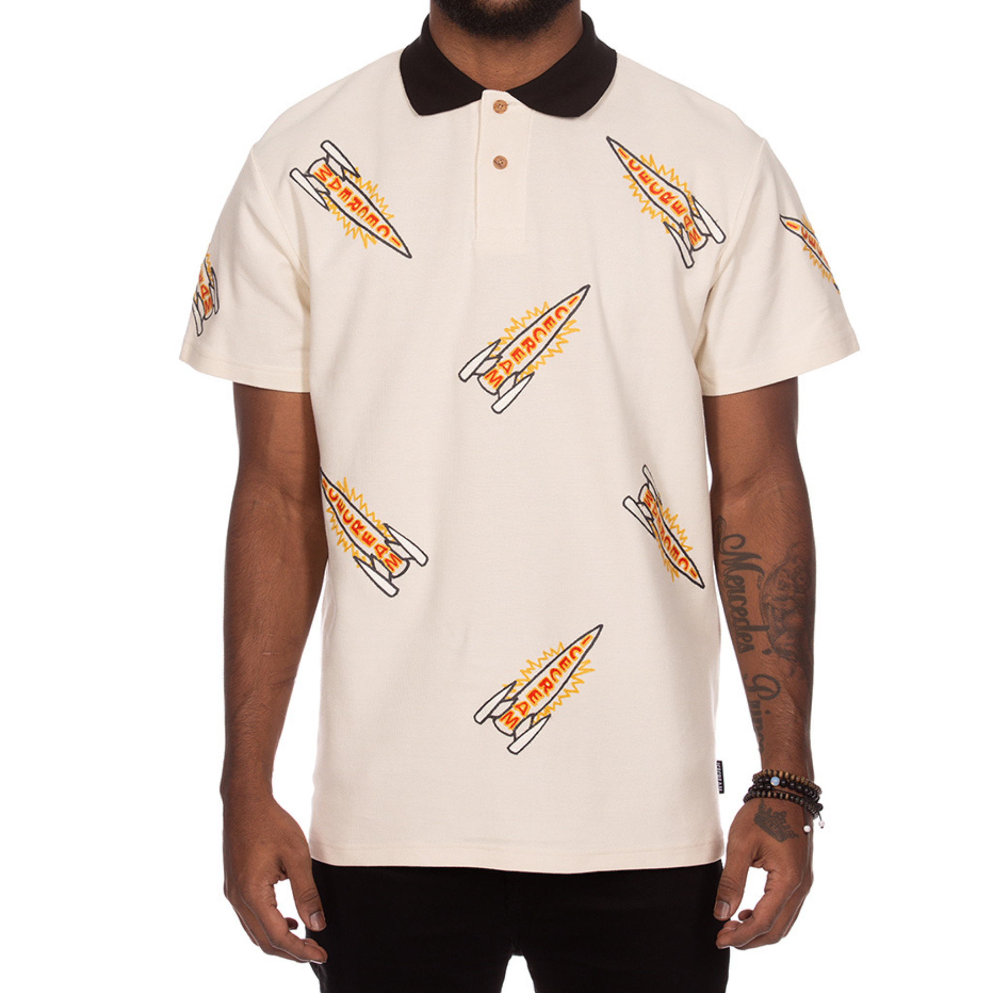 Icecream "Anchor" SS Polo (Antique White) - Ice Cream