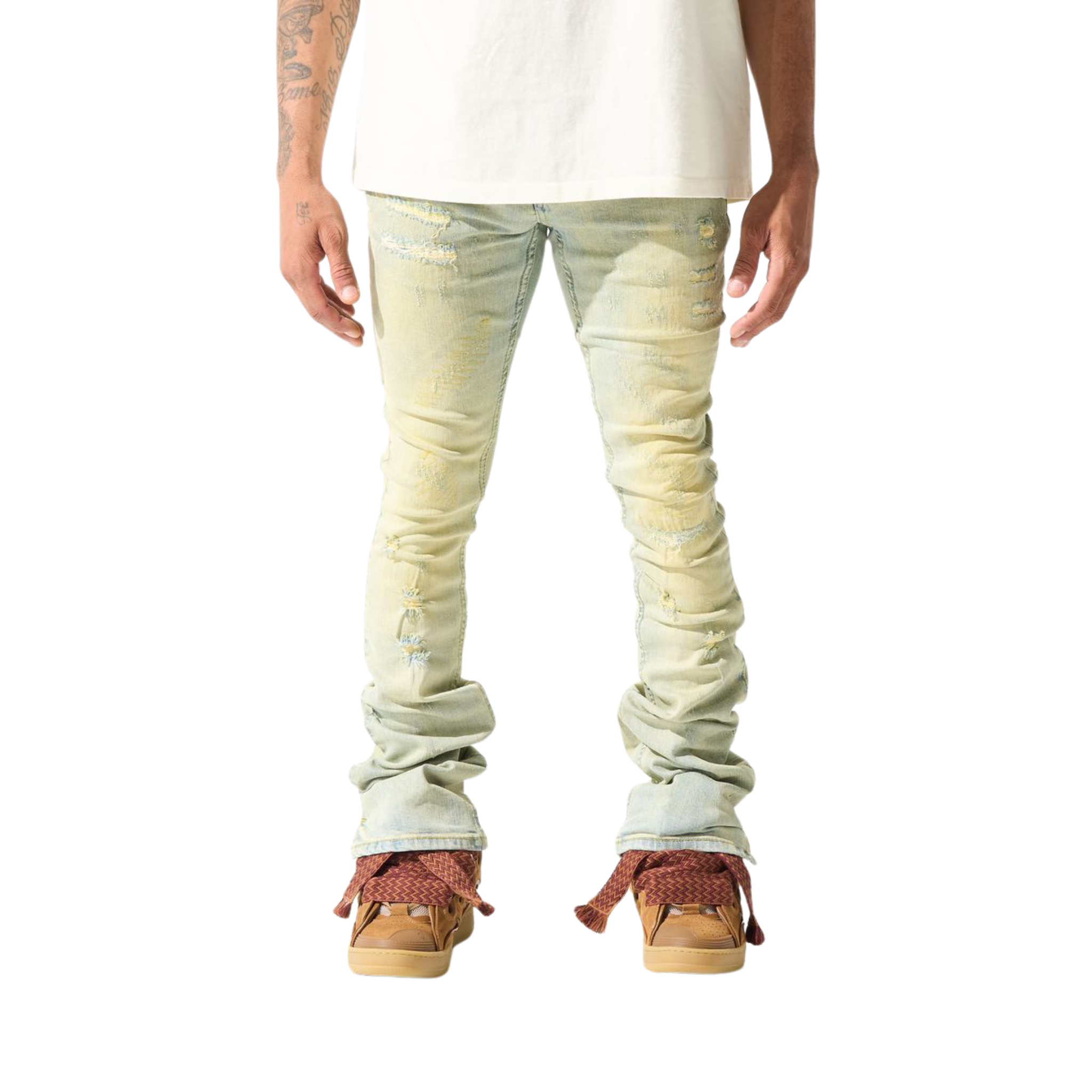 Serenede "Tierra" Stacked Jeans (Earth Blue) - Serenede