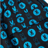 Psycho Bunny Arnold All Over Print Swim Trunk (Black) - Psycho Bunny