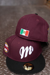 New Era Diablos Rojos Del Mexico Grey UV (Maroon/Black) 59Fifty Fitted - New Era