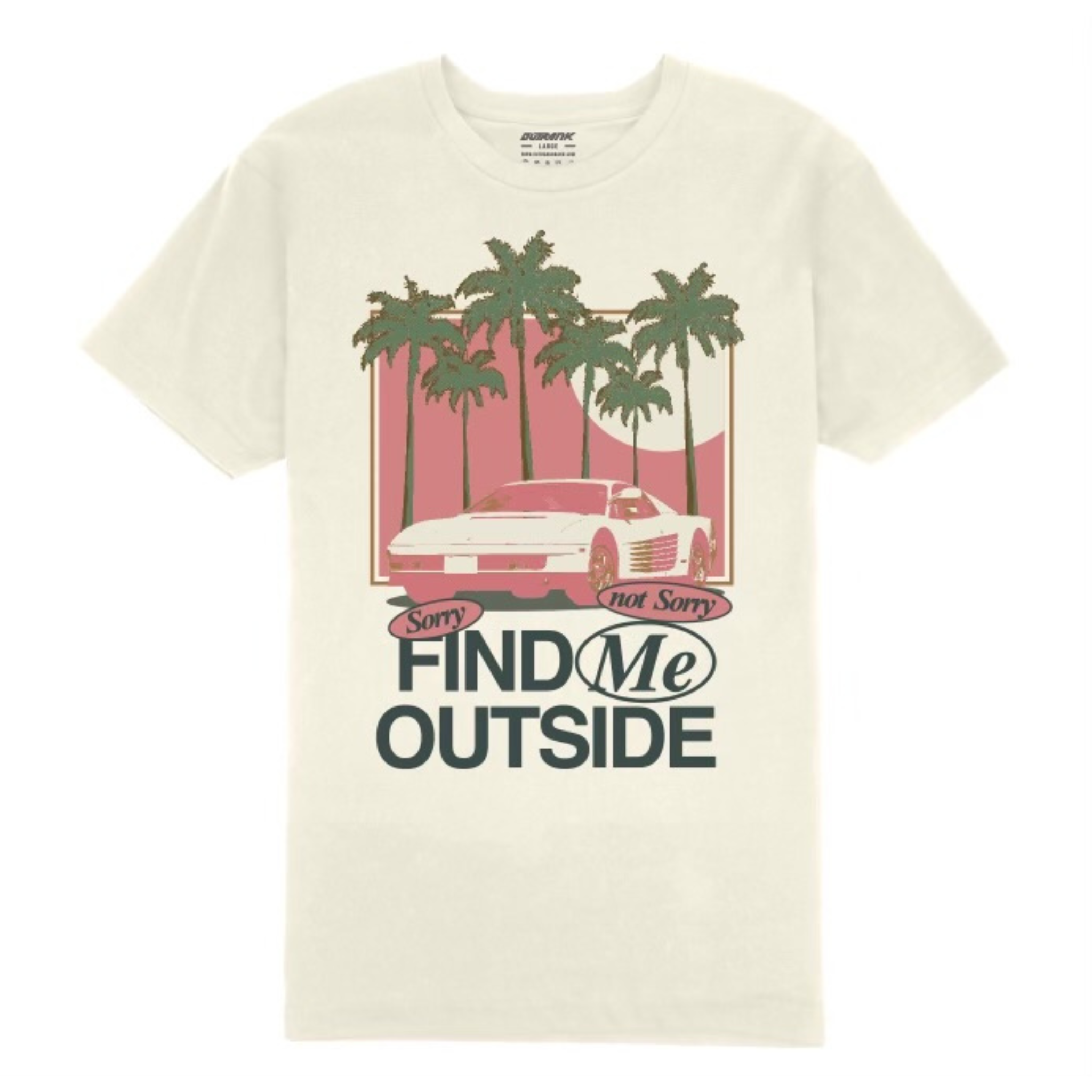 Outrank "Find Me Outside" Tee (Vintage White) - Outrank