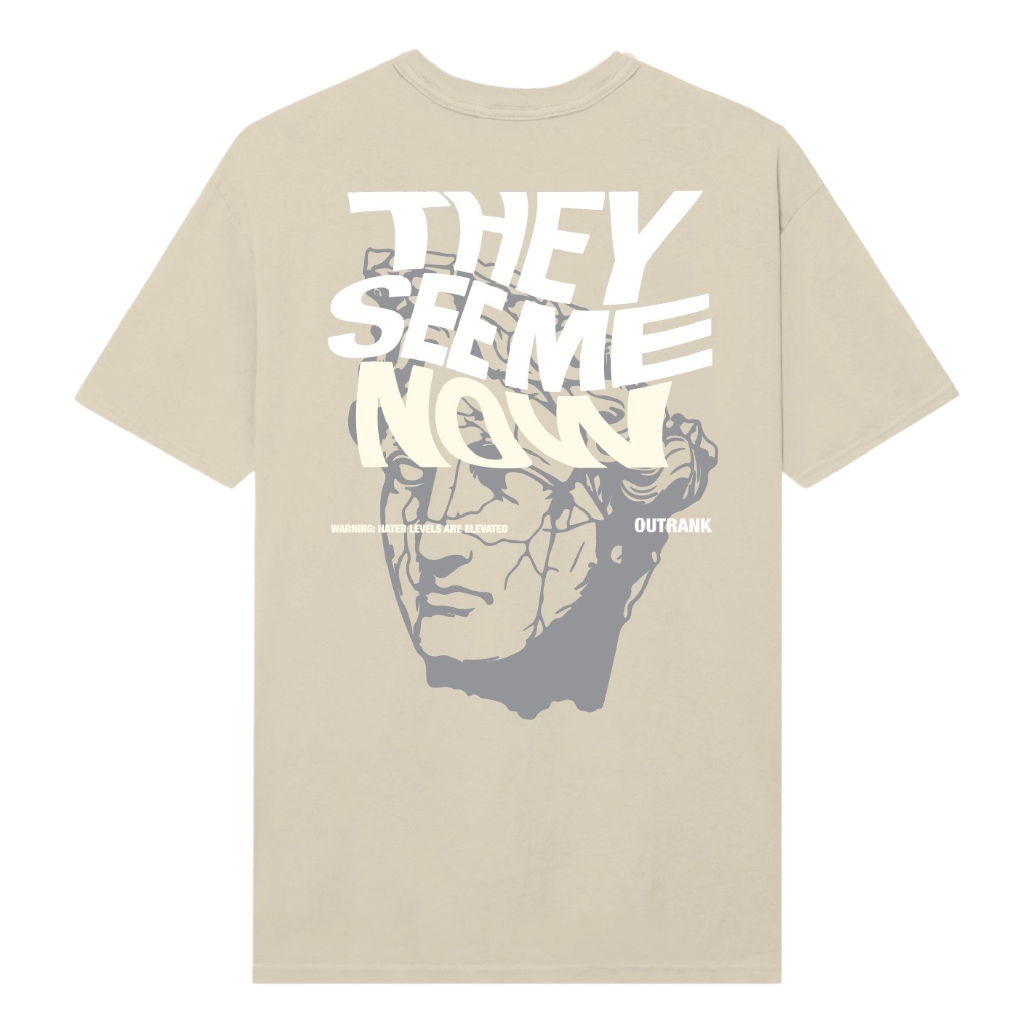 Outrank They See Me Now Tee (Oatmeal) - Outrank
