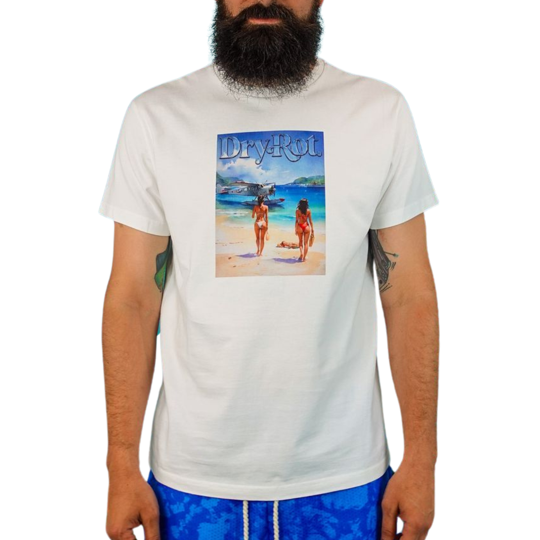 Dry Rot Playa Tee (White) - Dry Rot