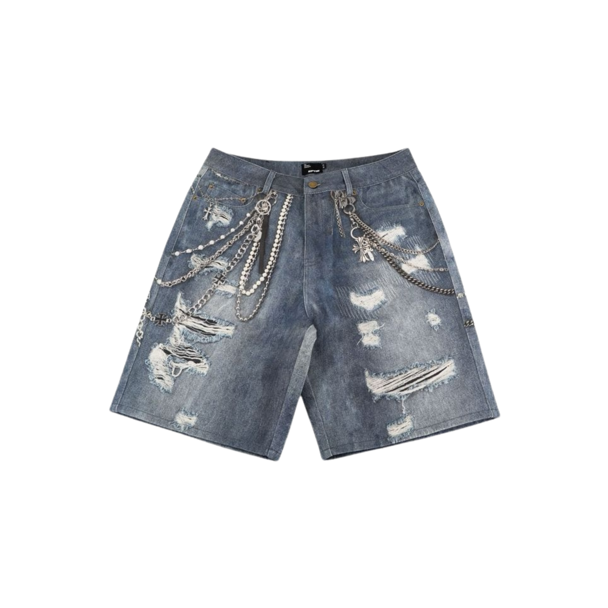EPTM "Snapshot" Denim Shorts" (Blue)