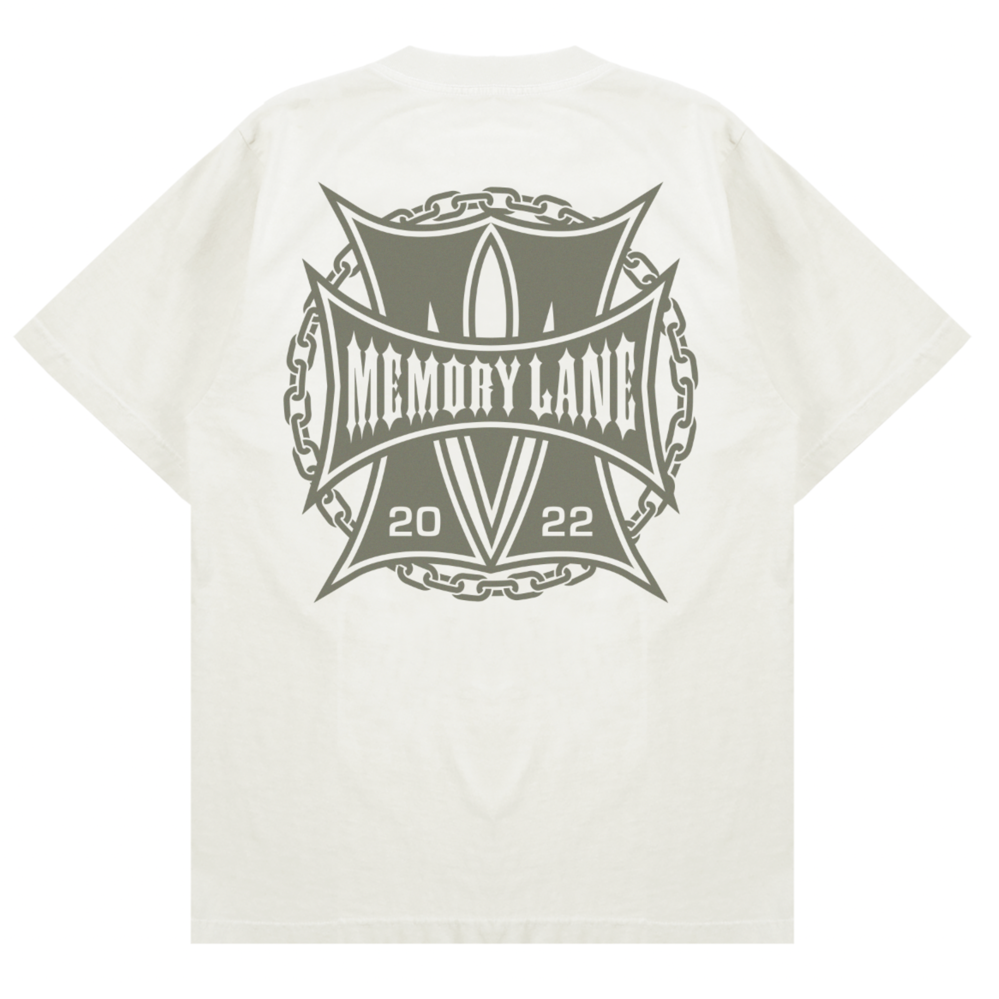 Memory Lane M Patch Tee (Off White) - Memory Lane