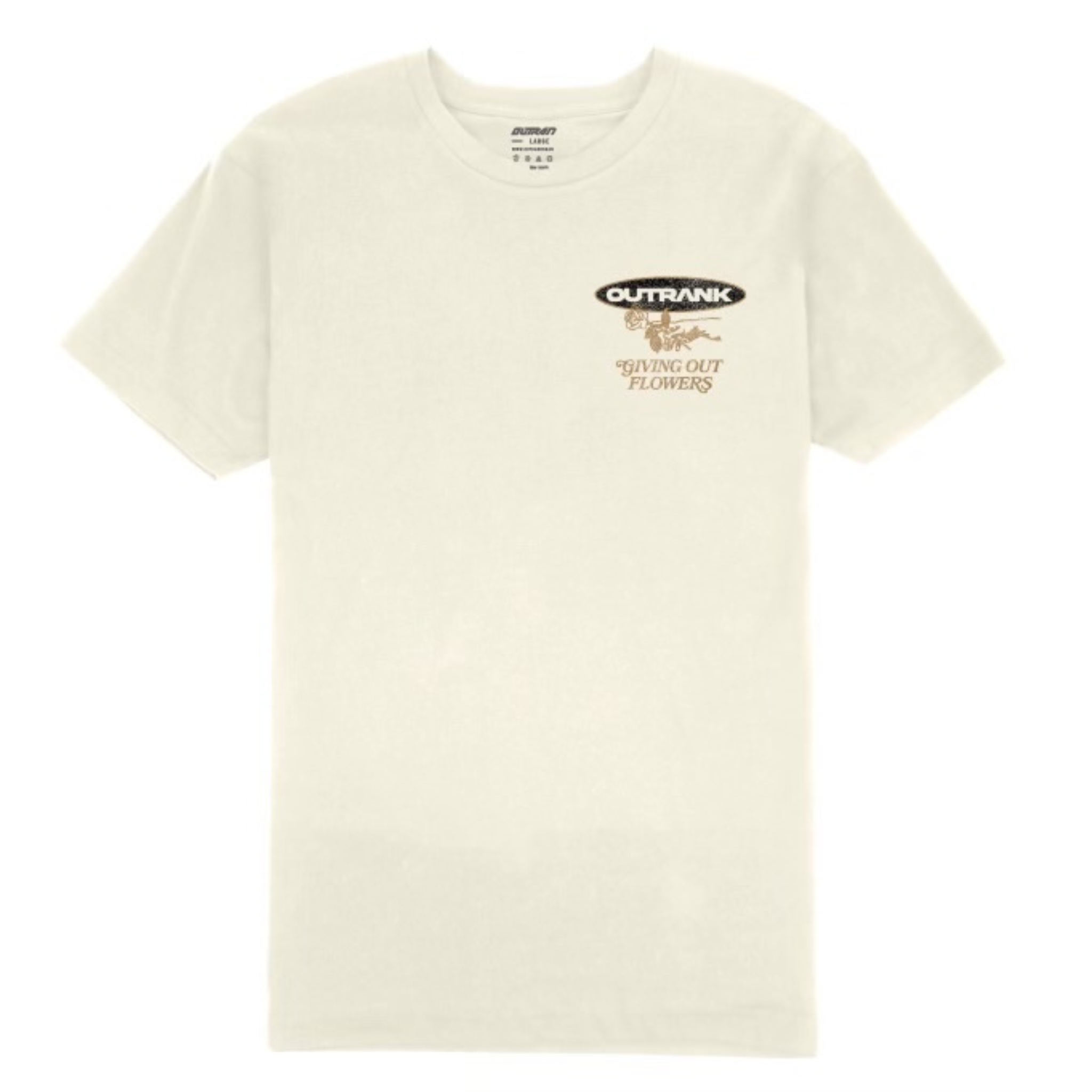Outrank "Giving Out Flowers" Tee (Vintage White) - Outrank