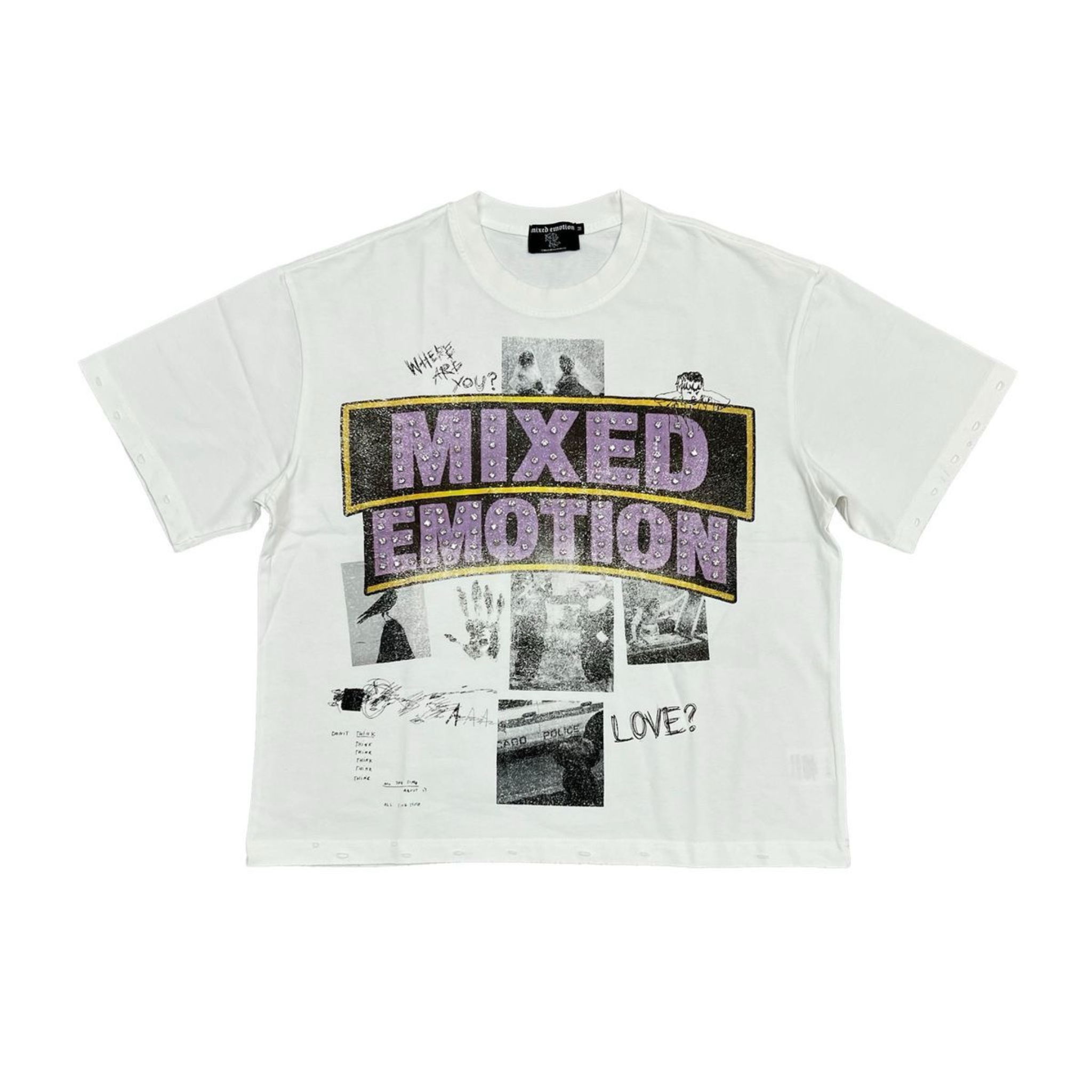 Mixed Emotion “Lost Identity”Tee (White) - Mixed Emotion