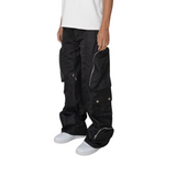 EPTM Baggy Moon Zip Cargo Pants (Black) - EPTM